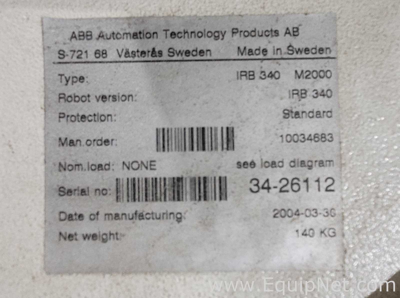 Equipamento de Robótica ABB Group IRB340
