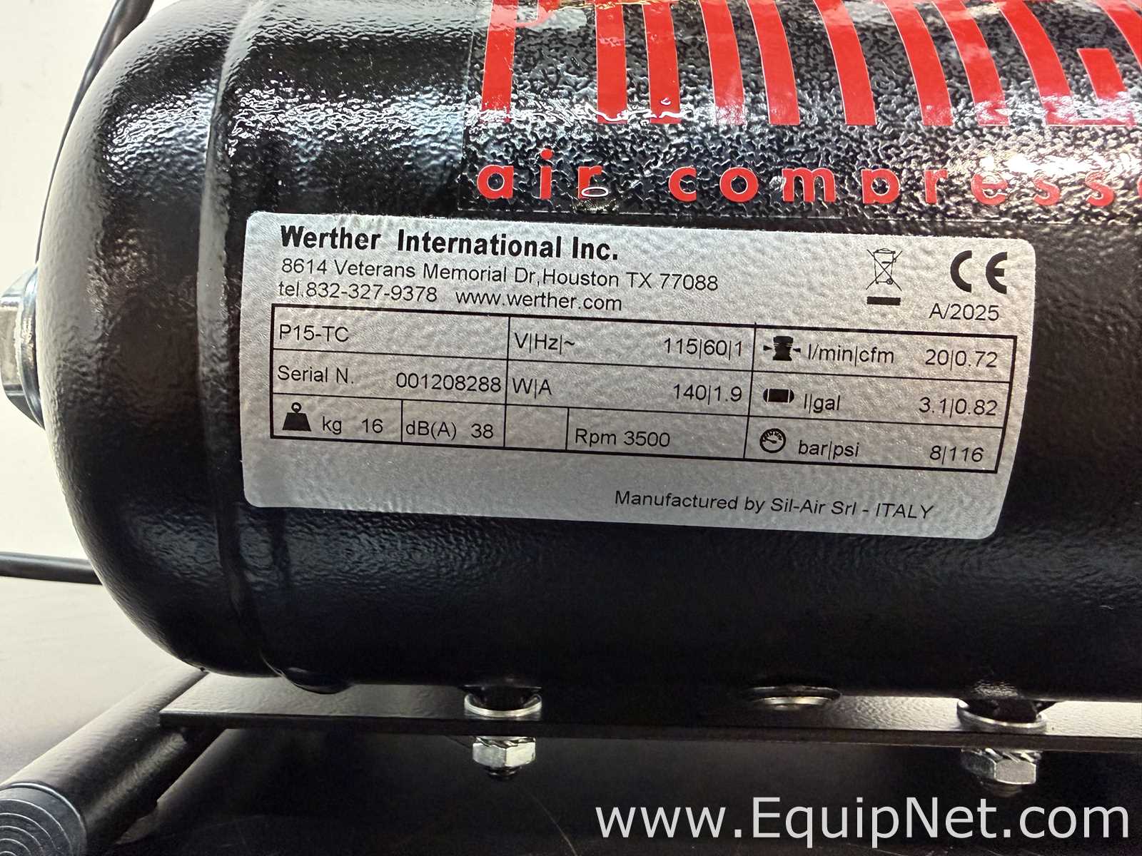 Compresor de Aire Werther International P15-TC