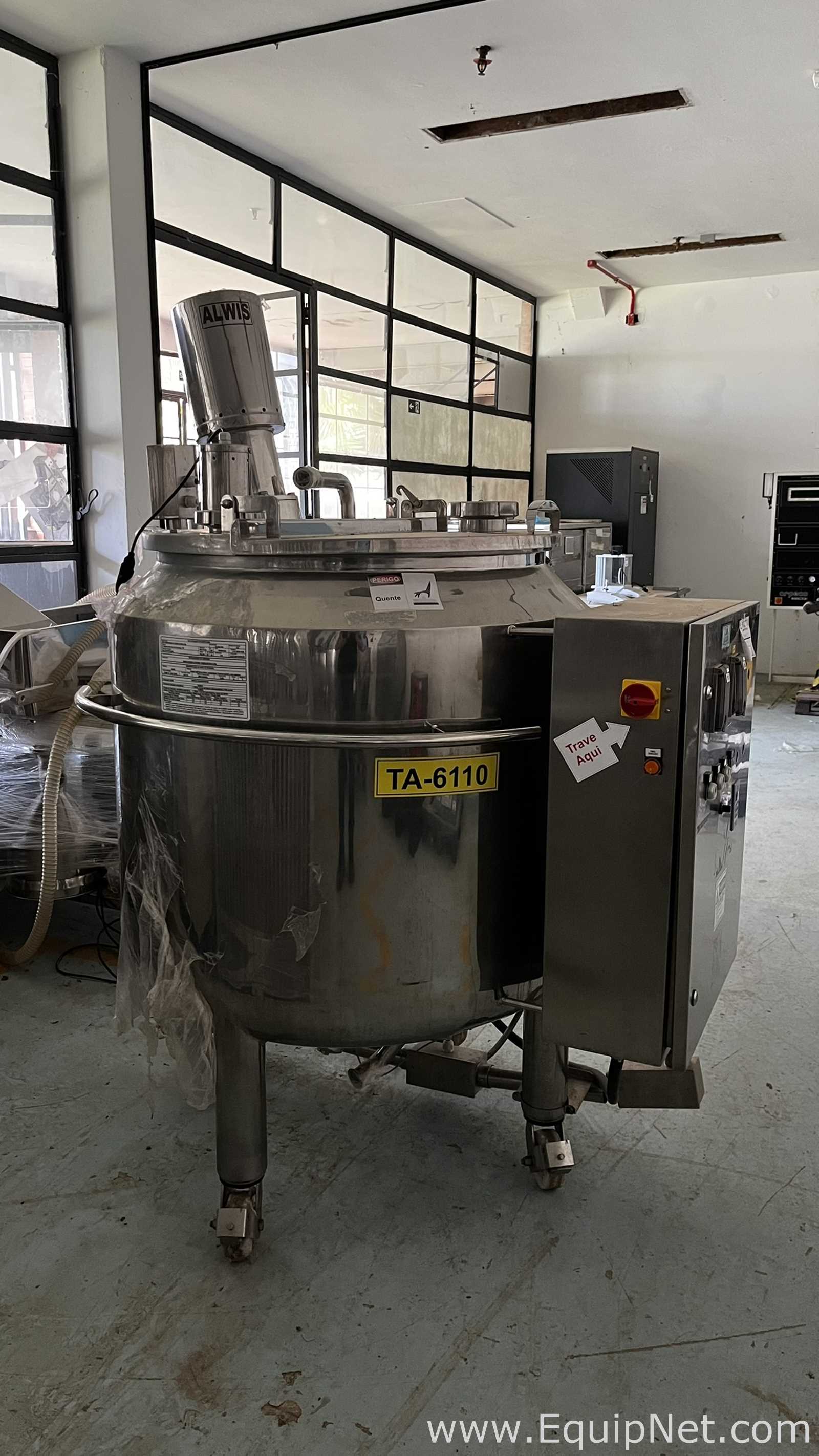Tanque Encamisado Móvel em Aço Inox 316L ALWIS 450 Litros