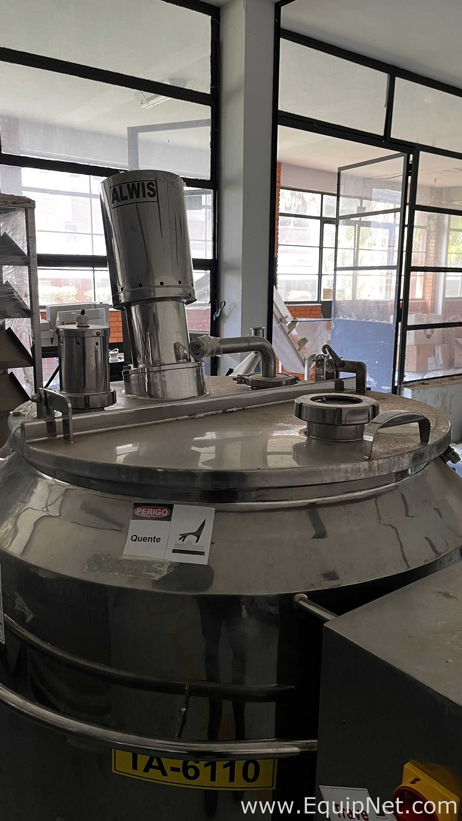 Tanque Encamisado Móvel em Aço Inox 316L ALWIS 450 Litros