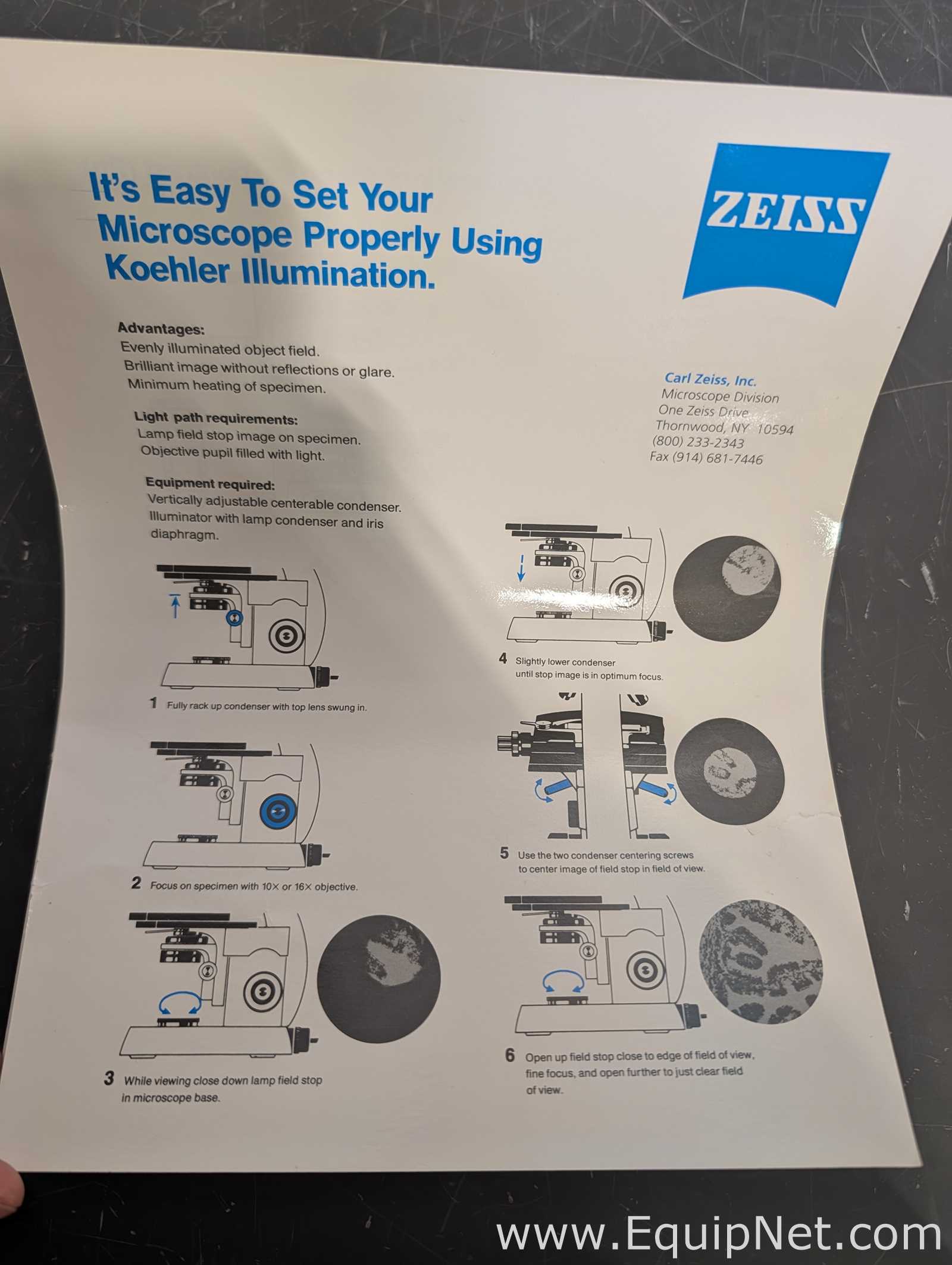 Carl Zeiss Axiolab re Microscope