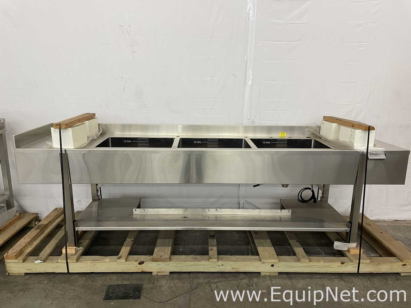 Lot of 2 Stainless Steel Laboratory Sinks
