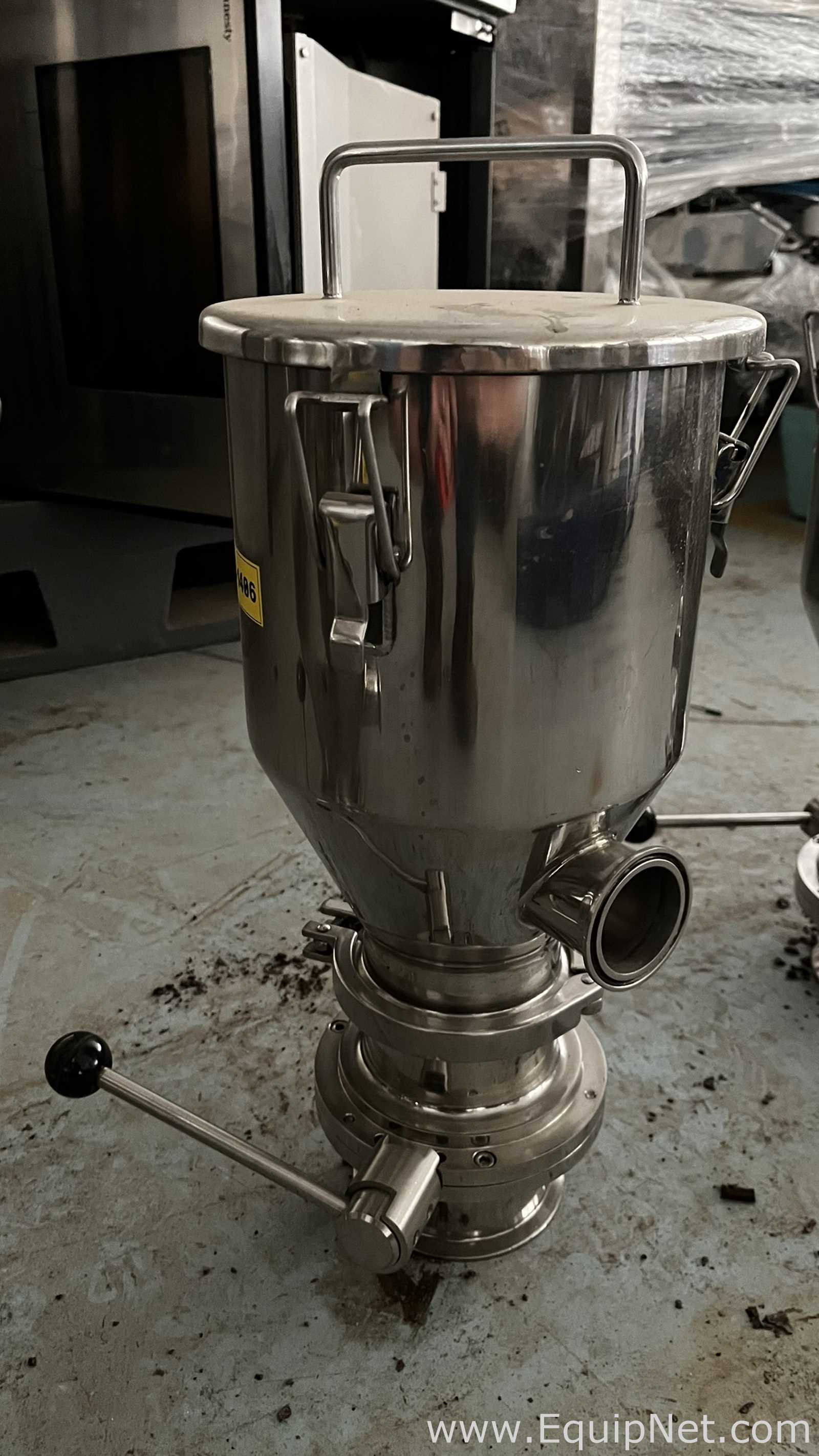 Set of PharmaInox Stainless Steel Conical Hoppers