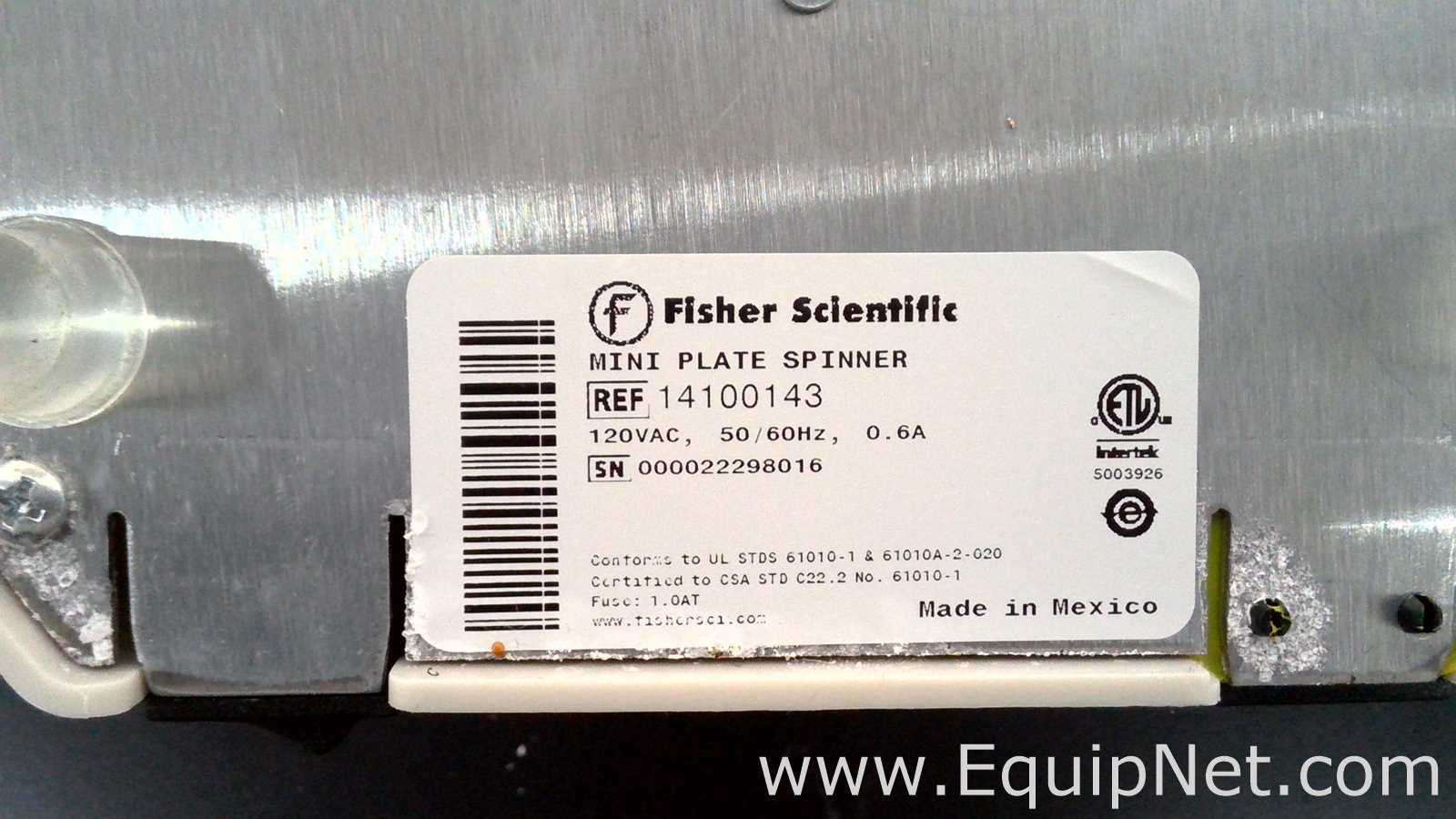 Lote de 3 Centrífuga para laboratorio Fisher Scientific Mini Plate Spinner