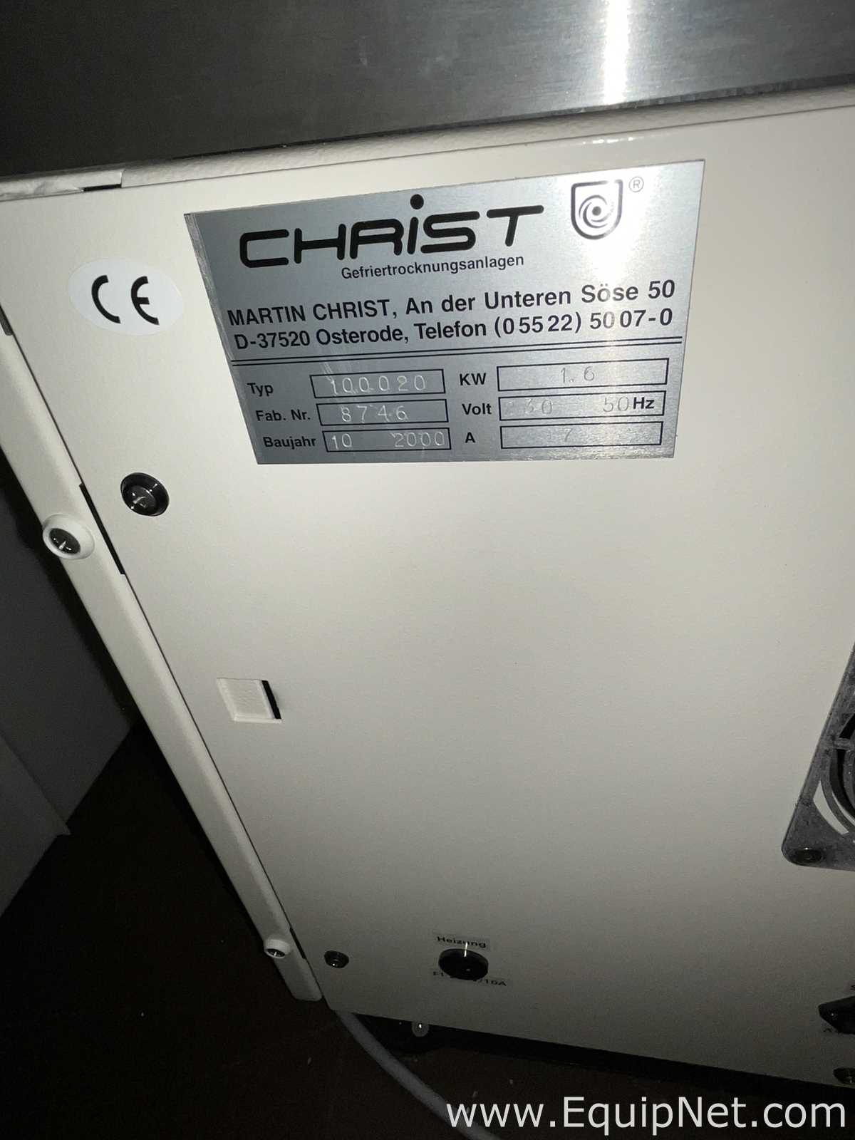 Martin Christ Beta-RVC 100020 Rotational Vacuum Concentrator