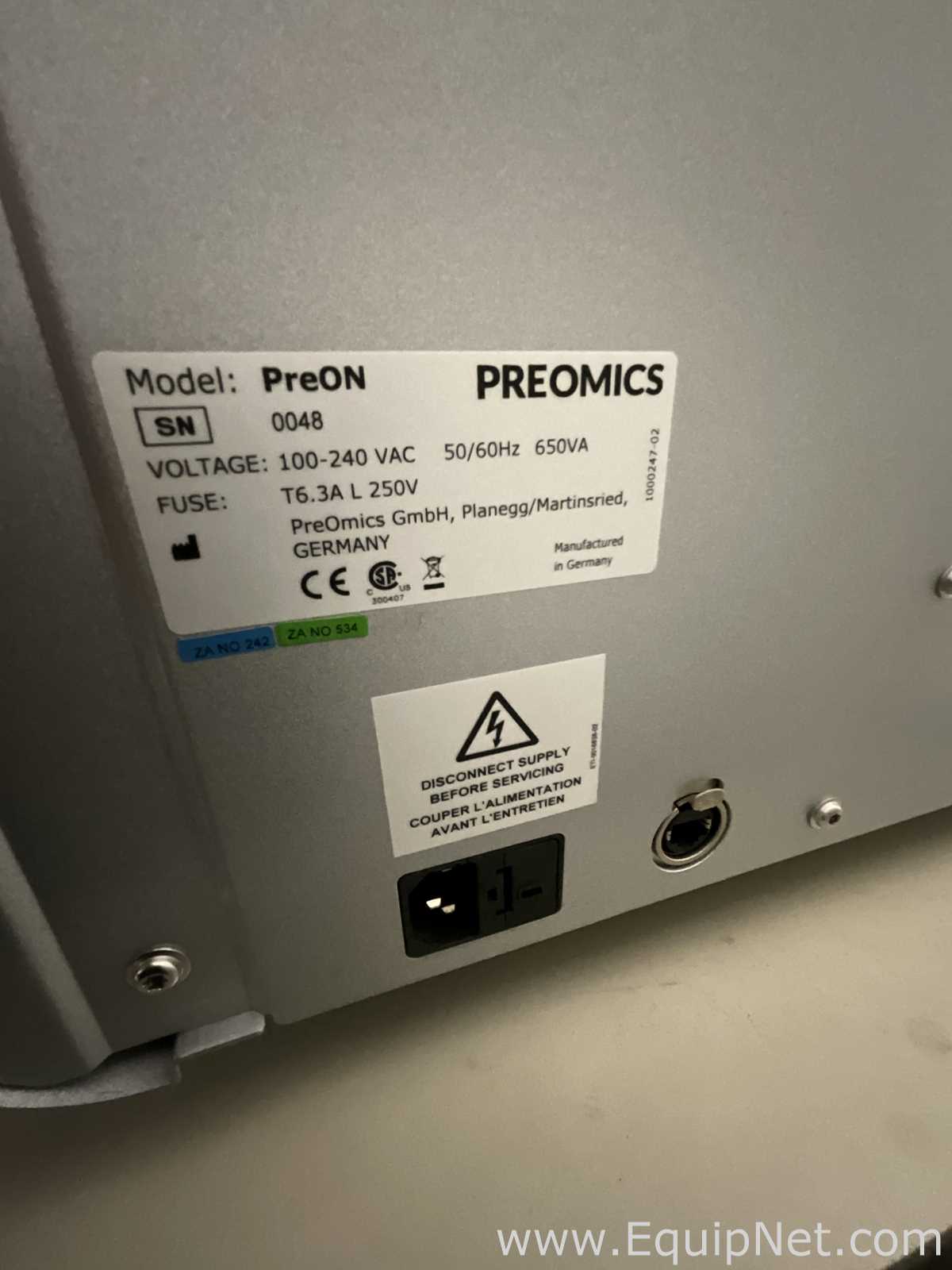 Sistema para preparación de muestras Preomics PreON