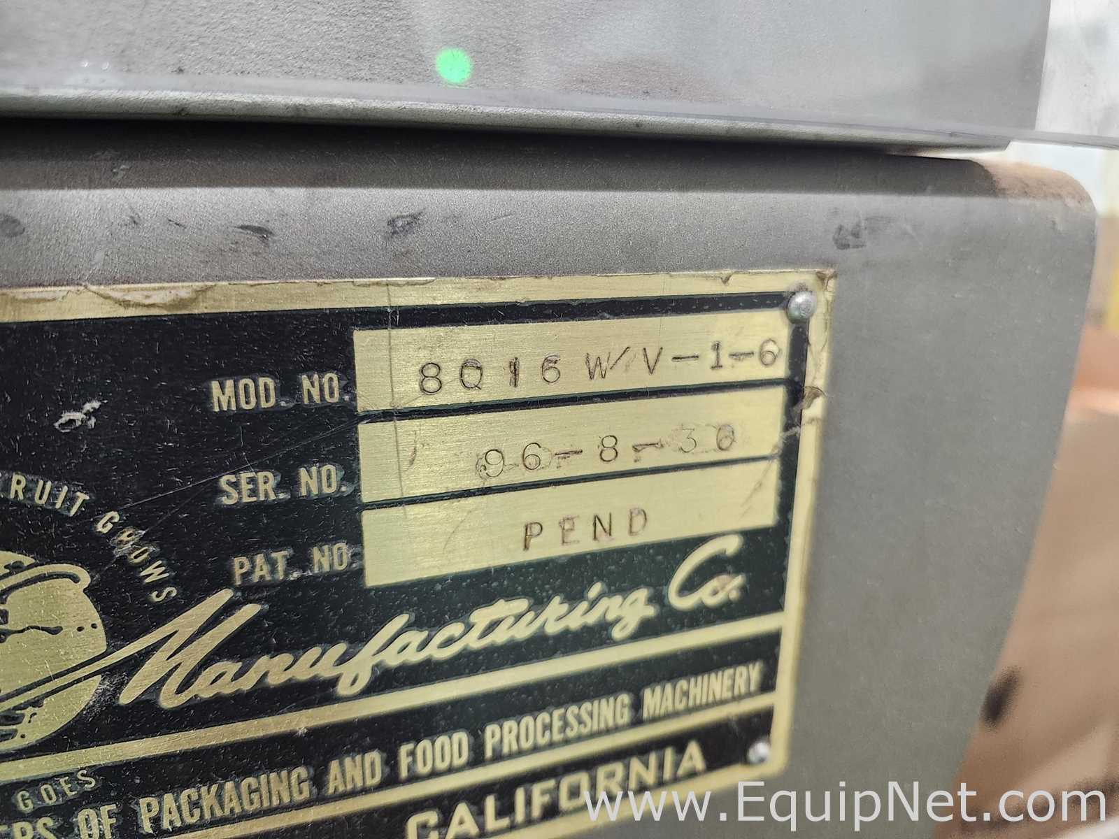 Coladeira Elliot Manufacturing 8016 W/V-1-6