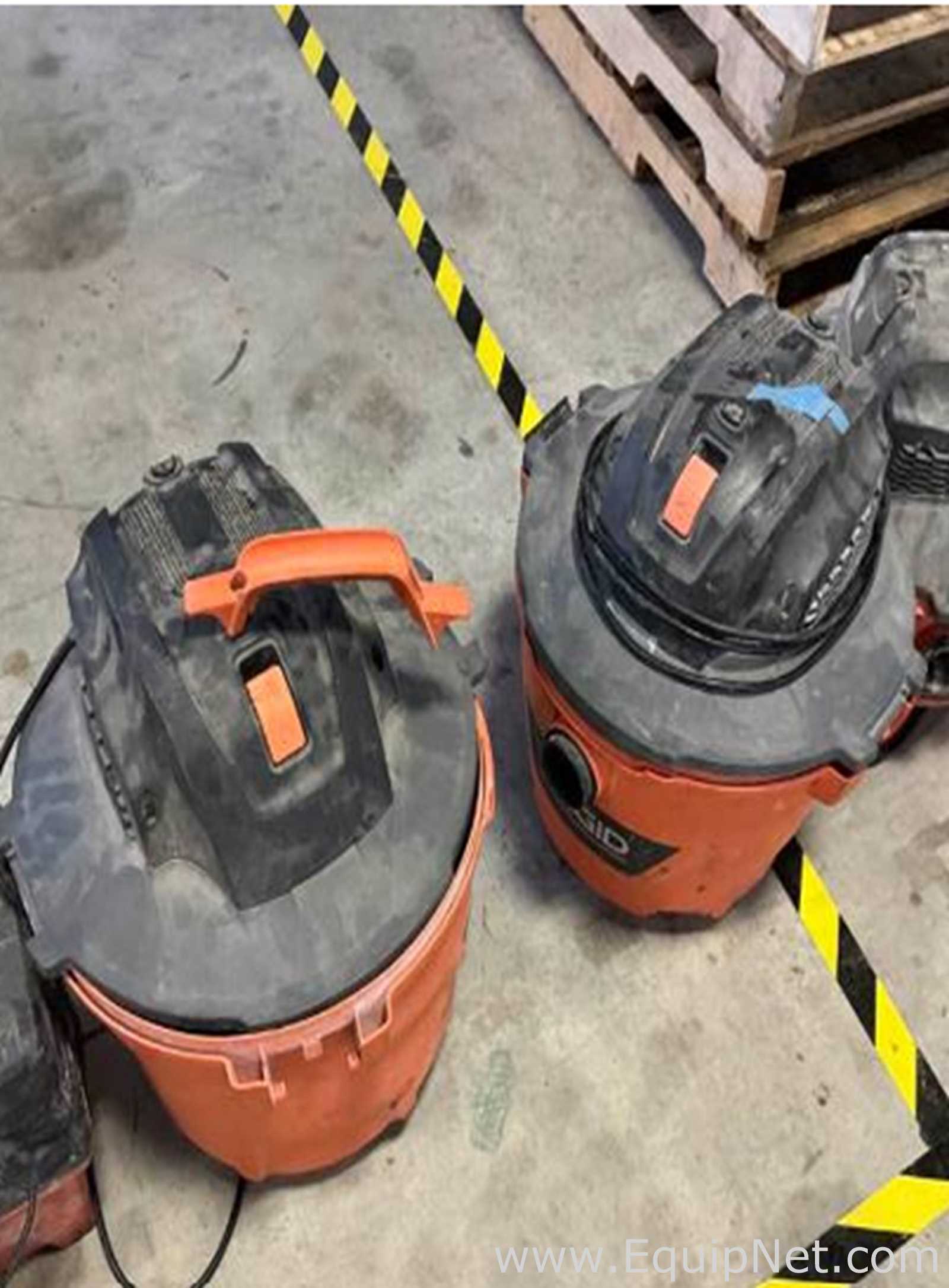 Approximately 9 Ridgid 6.0 Peak Hp Wet/Dry Vacuums