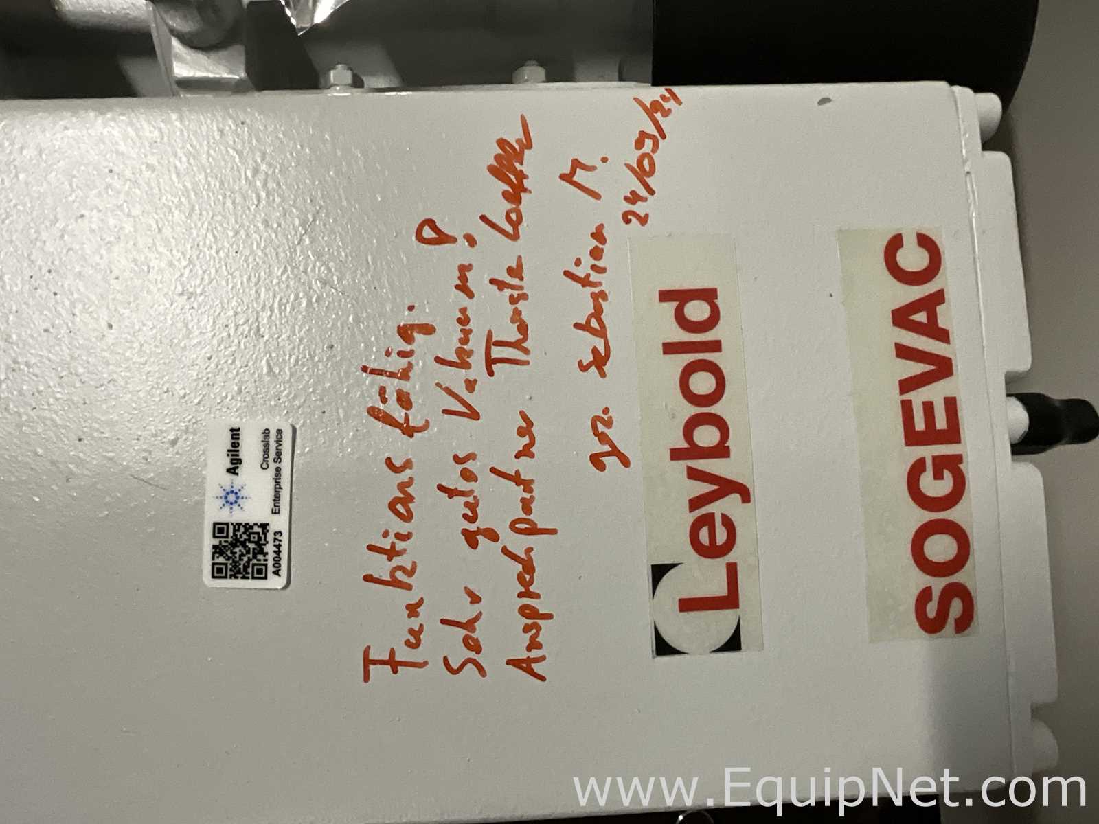Leybold Sogevac SV 120 BIFC Rotary Vane Vacuum Pump
