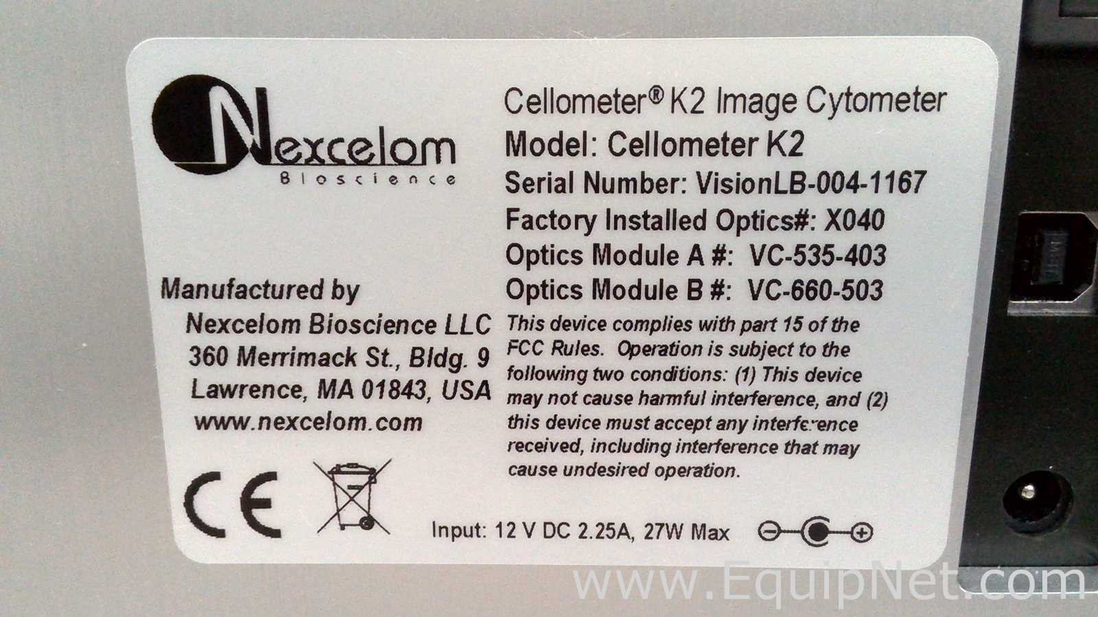 Lot of 3 Nexcelom Cellometers