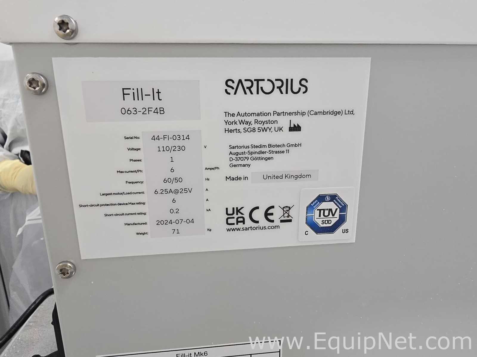 Línea de Llenado de Viales Sartorius Stedim Fill-It