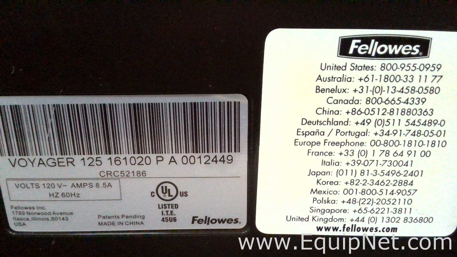 Fellowes Voyager 125 Pouch Laminator