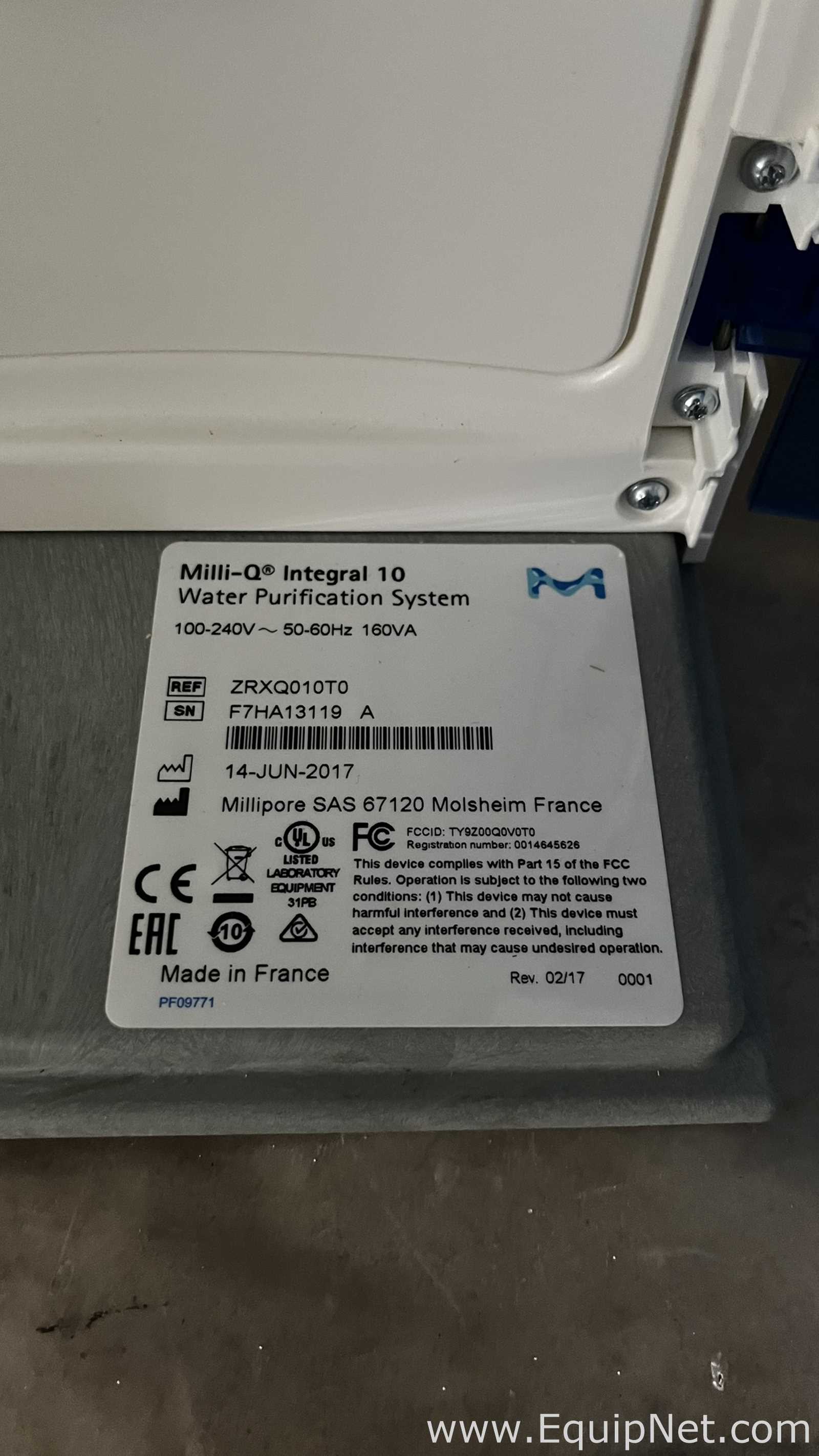 Millipore Milli-Q Integral 10 Water Purification System, E-Pod Pure Water Dispenser and 60 L Tank