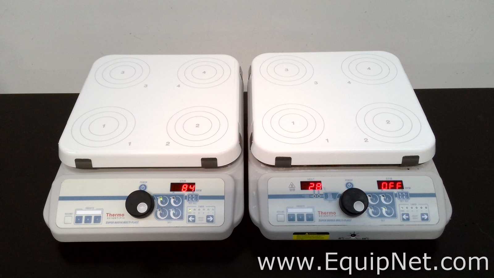 Lot of 2 Thermo Scientific Super-Nuova Multi-Place Stirrers and Hot Plates