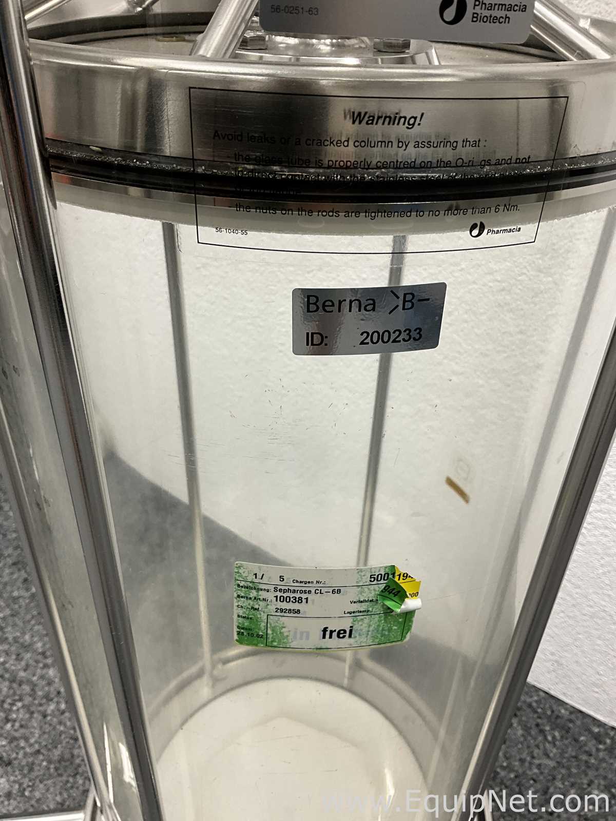 Amersham Pharmacia Biotech Inc BPG 300/750 Chromatography Column