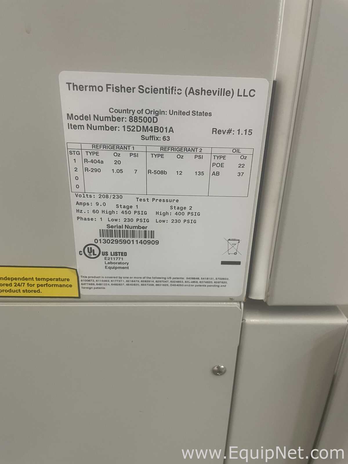Congelador Thermo Fisher Scientific 88500D