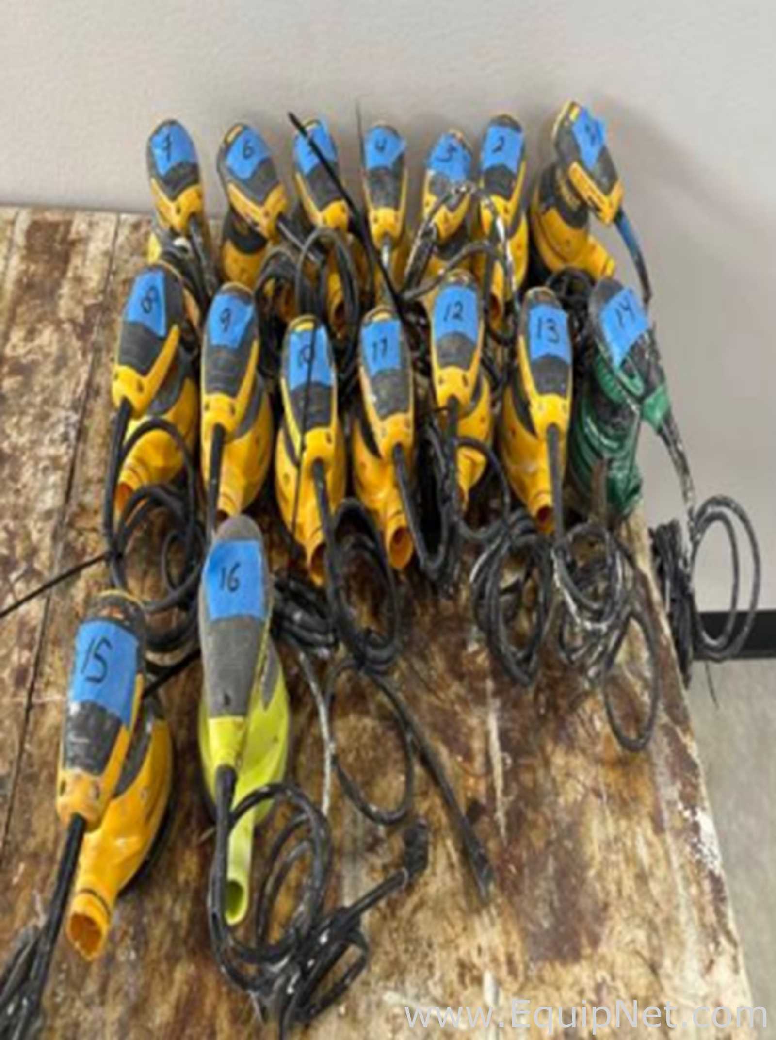 Approximately 11 DeWalt Rotary Variable Speed Sanders