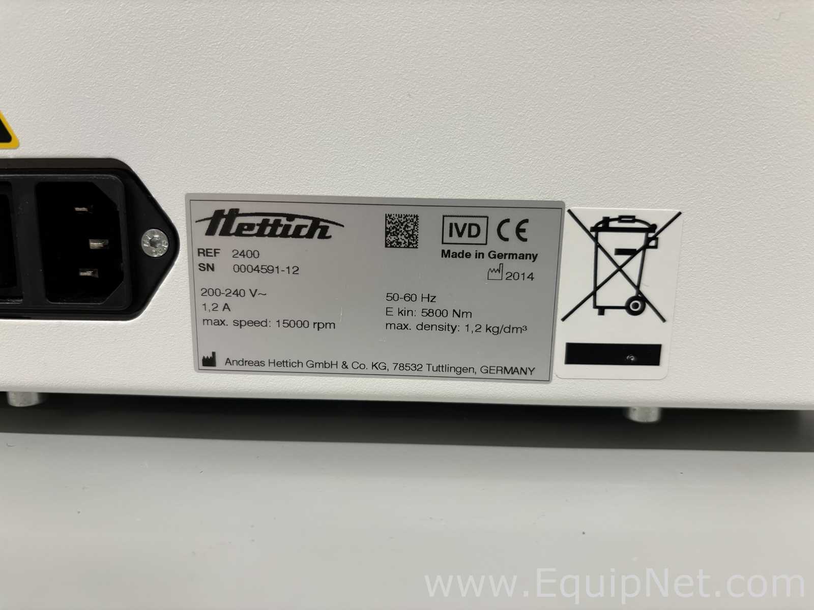 Hettich Mikro 200 Centrifuge