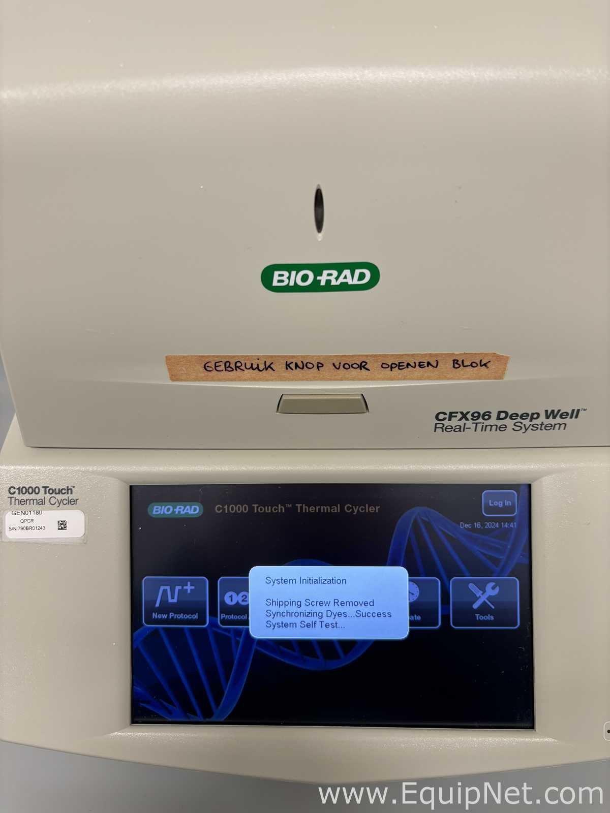 Bio-Rad CFX96 Deep Well Real-Time PCR Detection System with C1000 Touch Thermal Cycler