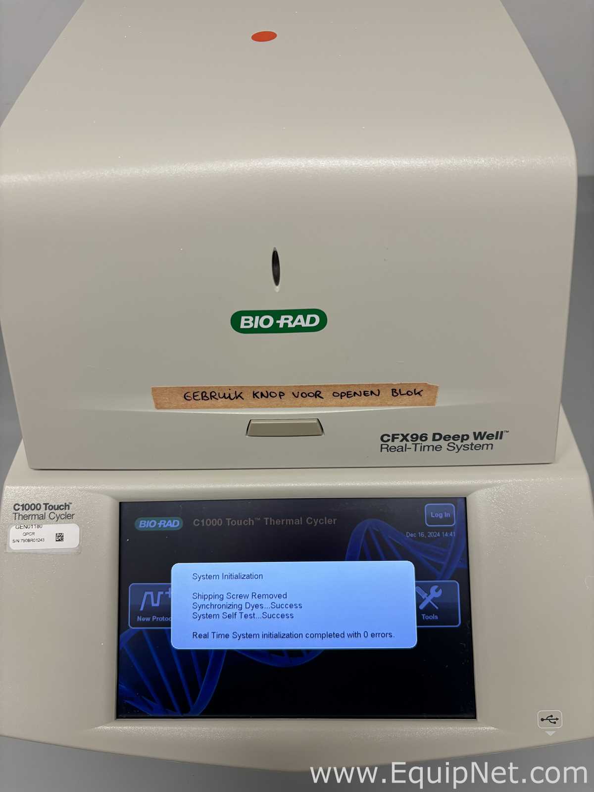 Bio-Rad CFX96 Deep Well Real-Time PCR Detection System with C1000 Touch Thermal Cycler