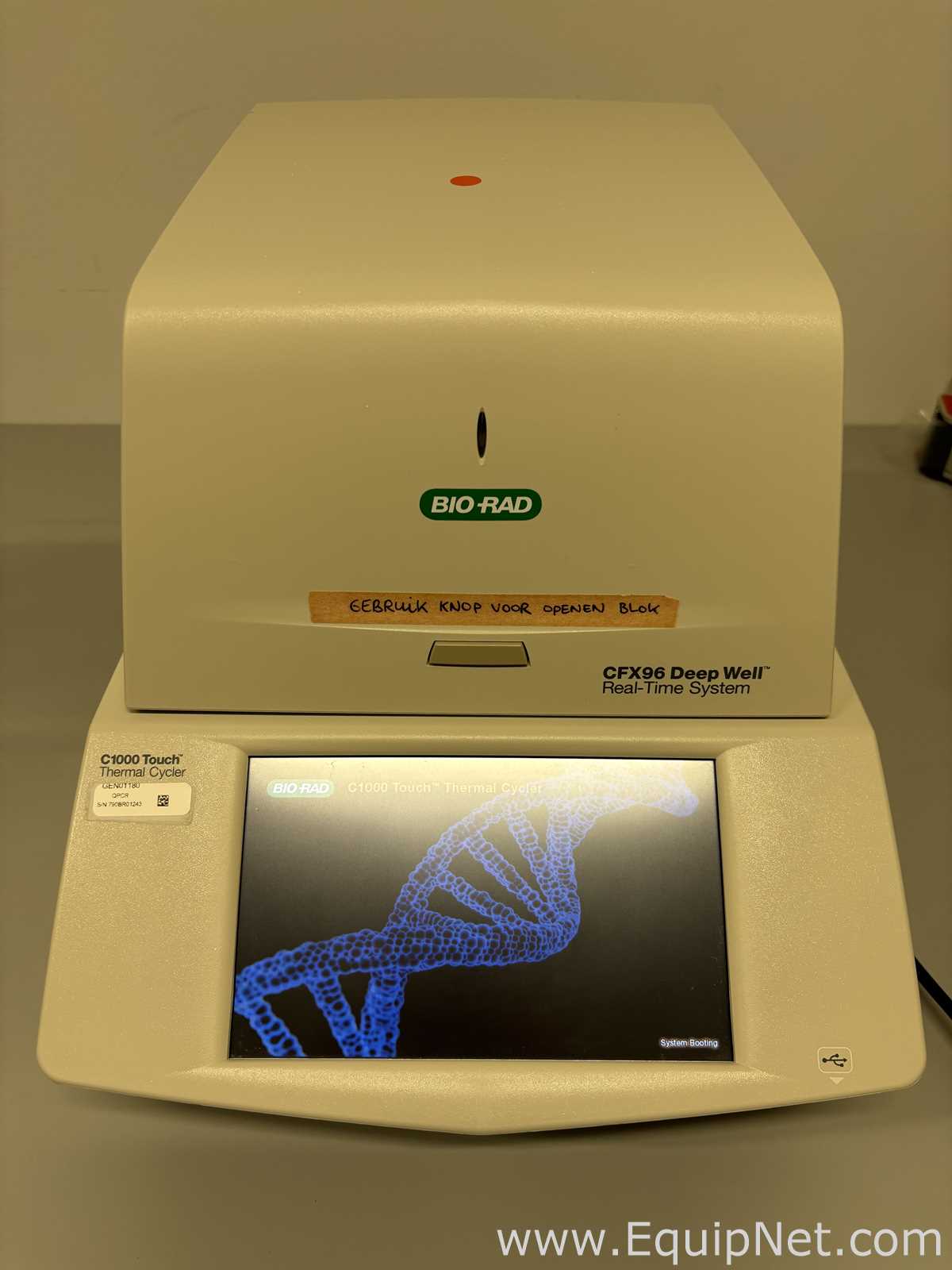 Bio-Rad CFX96 Deep Well Real-Time PCR Detection System with C1000 Touch Thermal Cycler