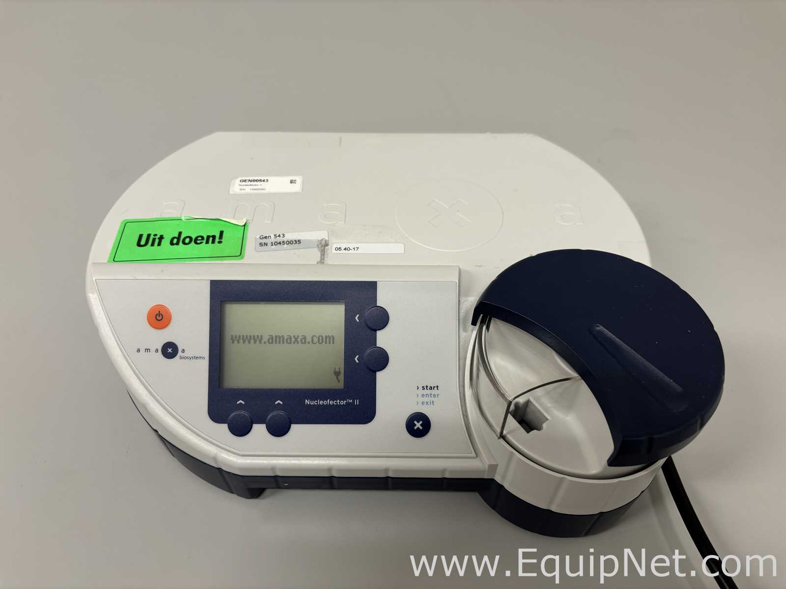 Electroforesis Amaxa BioSystems Nucleofector II