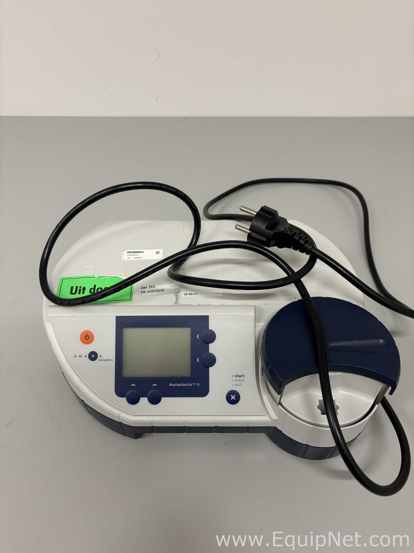 Electroforesis Amaxa BioSystems Nucleofector II