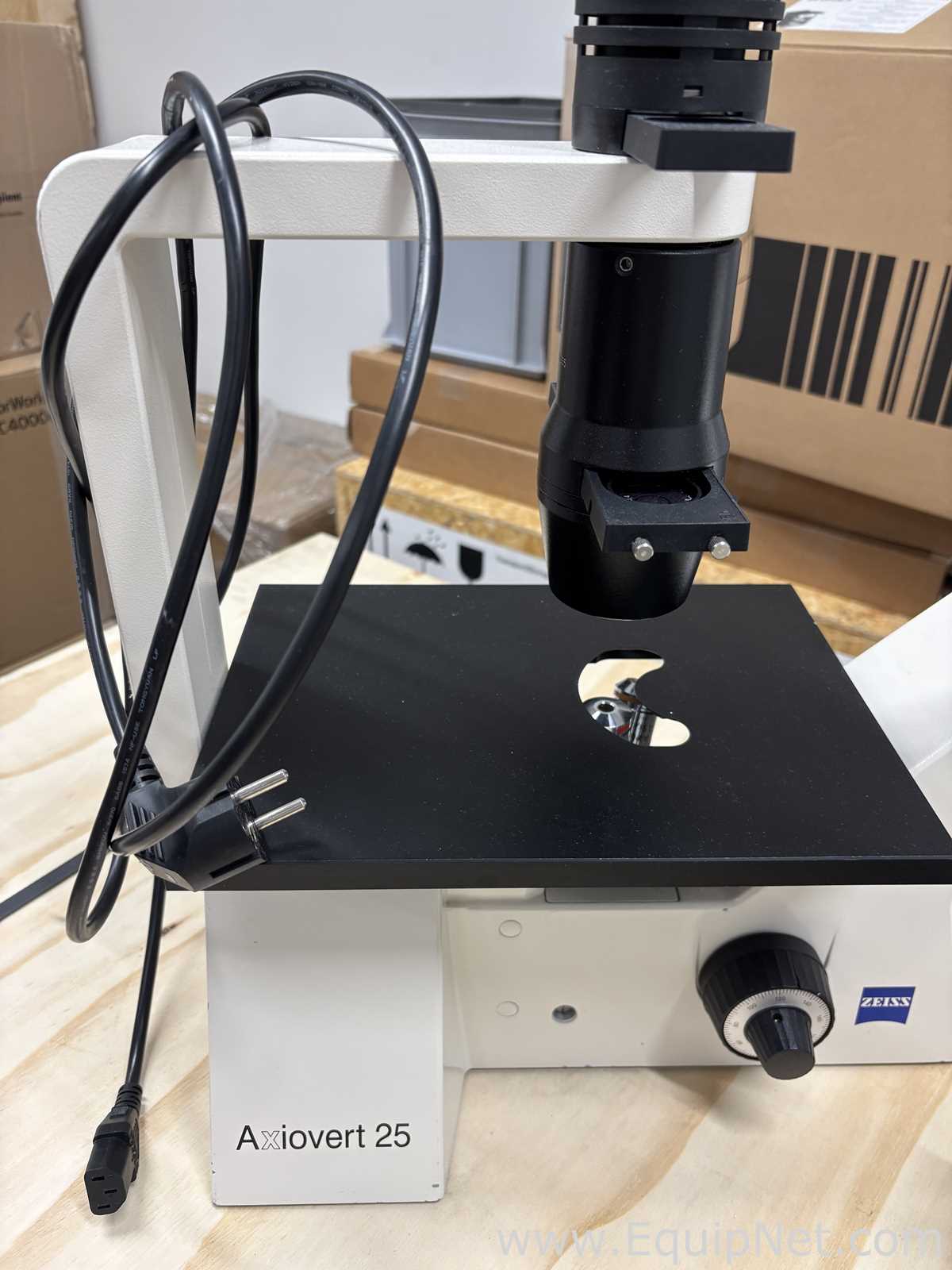 Zeiss Axiovert 25 Inverted Phase Contrast Microscope