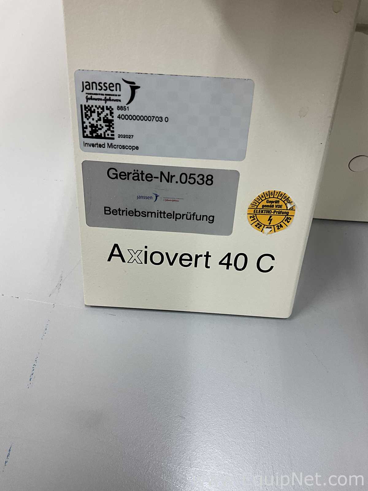 Microscopio Carl Zeiss Microimaging GmbH Axiovert 40 C