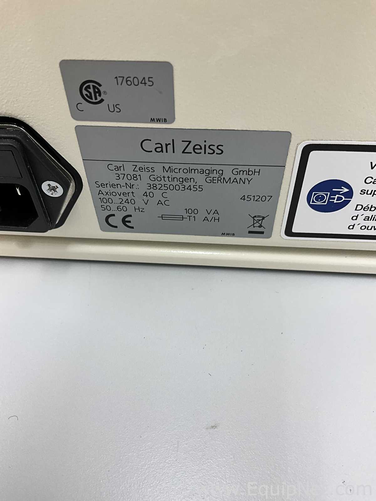 Microscopio Carl Zeiss Microimaging GmbH Axiovert 40 C