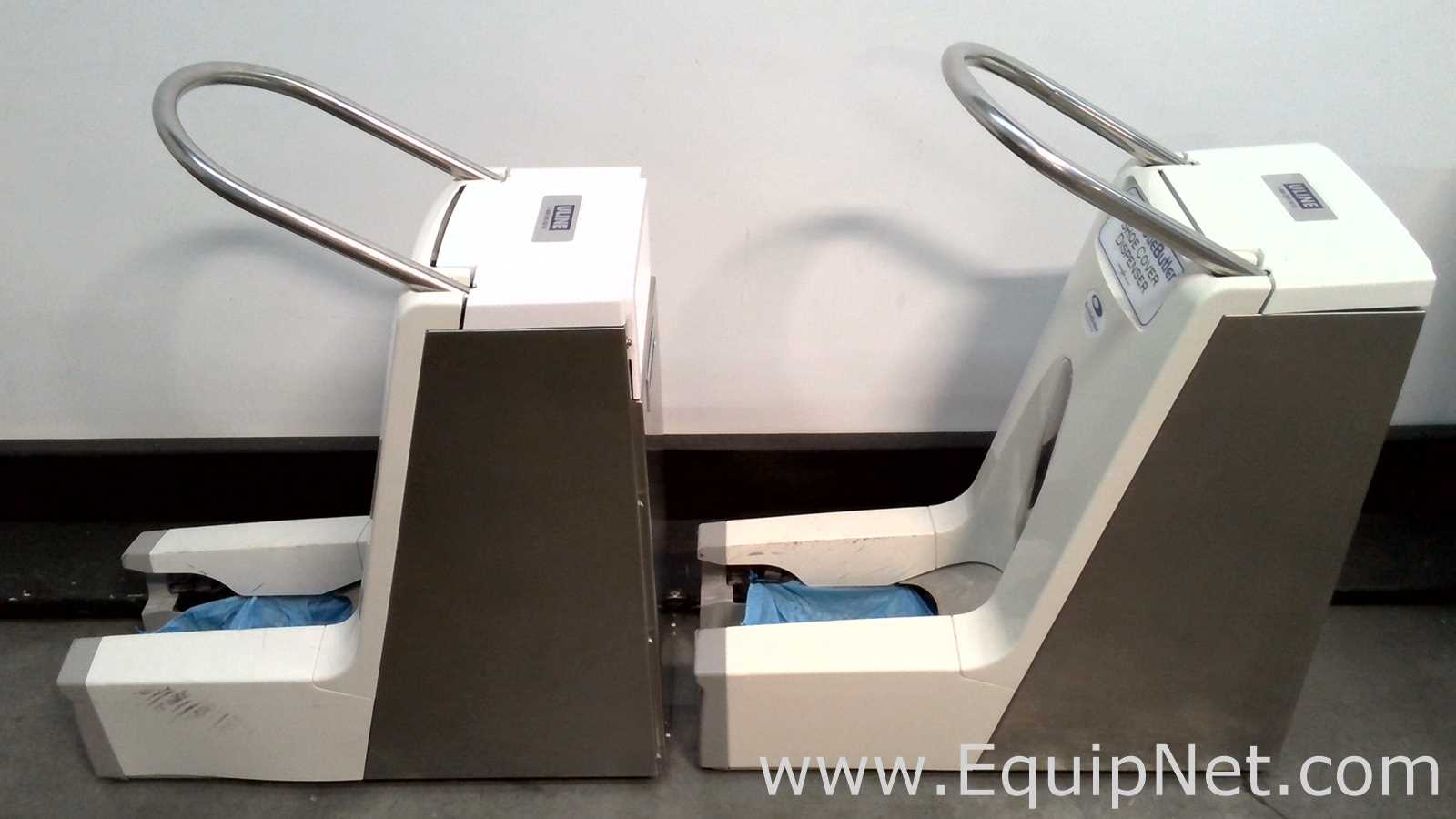 Lot of 2 BootieButler Manual Shoe Cover Dispenser
