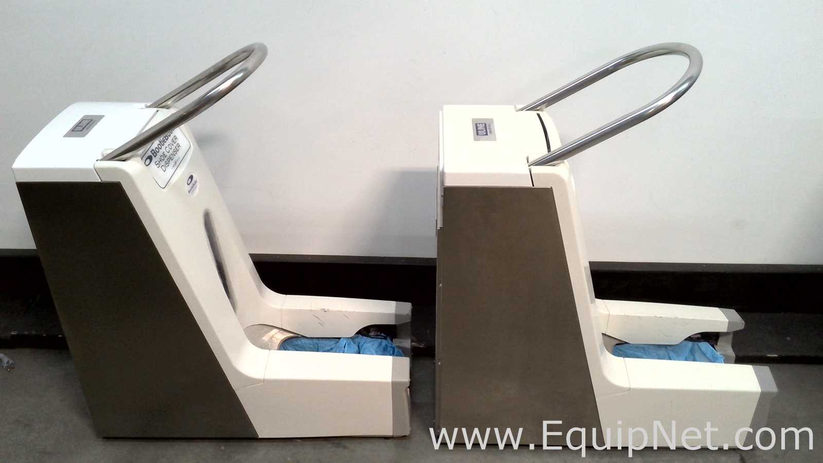 Lot of 2 BootieButler Manual Shoe Cover Dispenser
