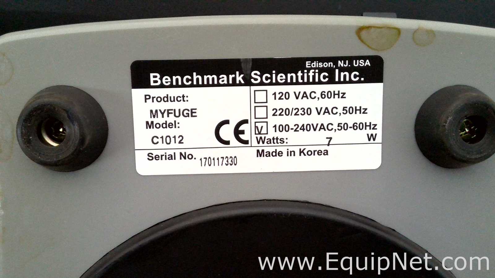 lote de  5 Centrífuga para Laboratórios Benchmark Scientific Inc. myFuge C1012