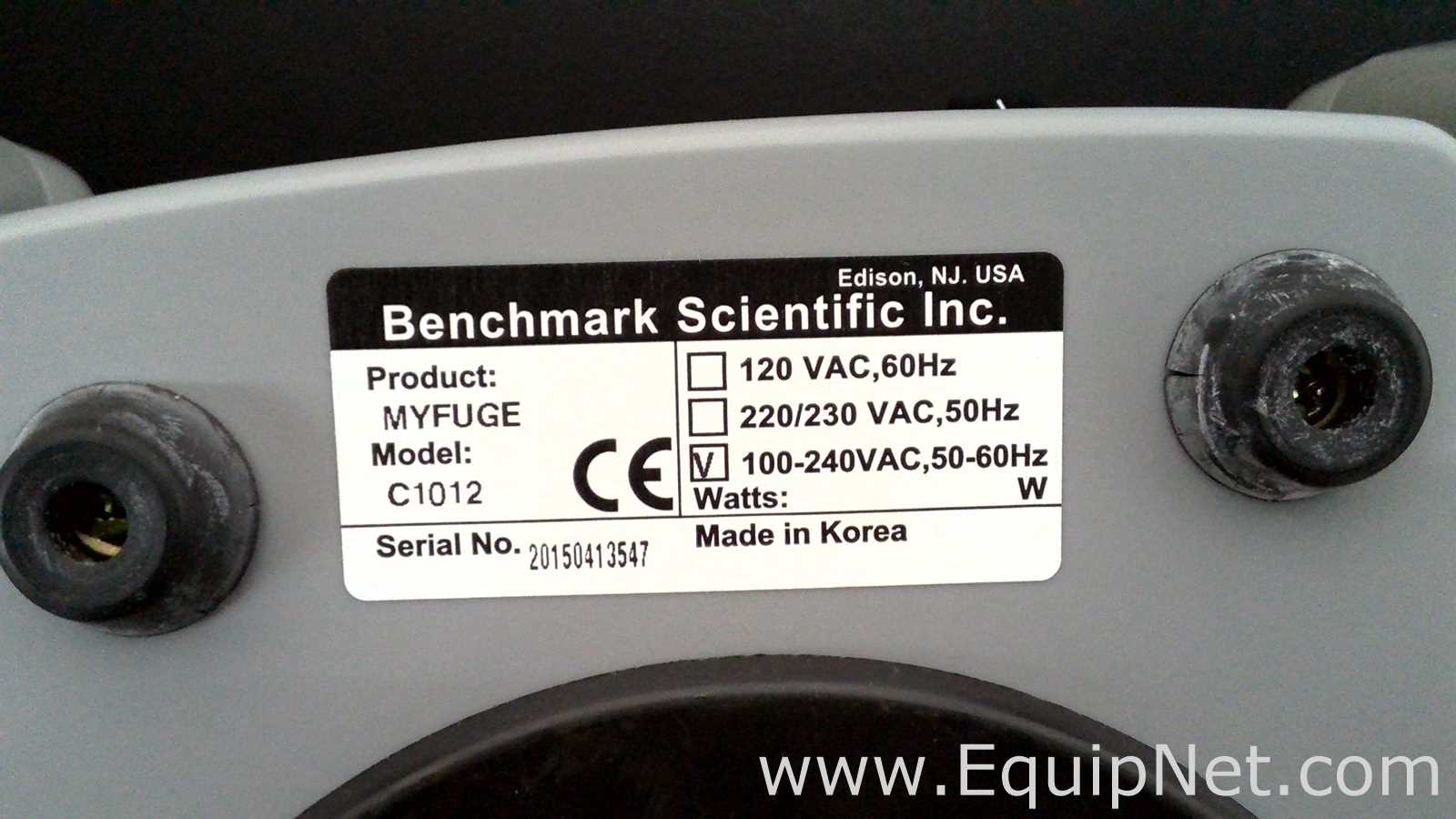 lote de  5 Centrífuga para Laboratórios Benchmark Scientific Inc. myFuge C1012