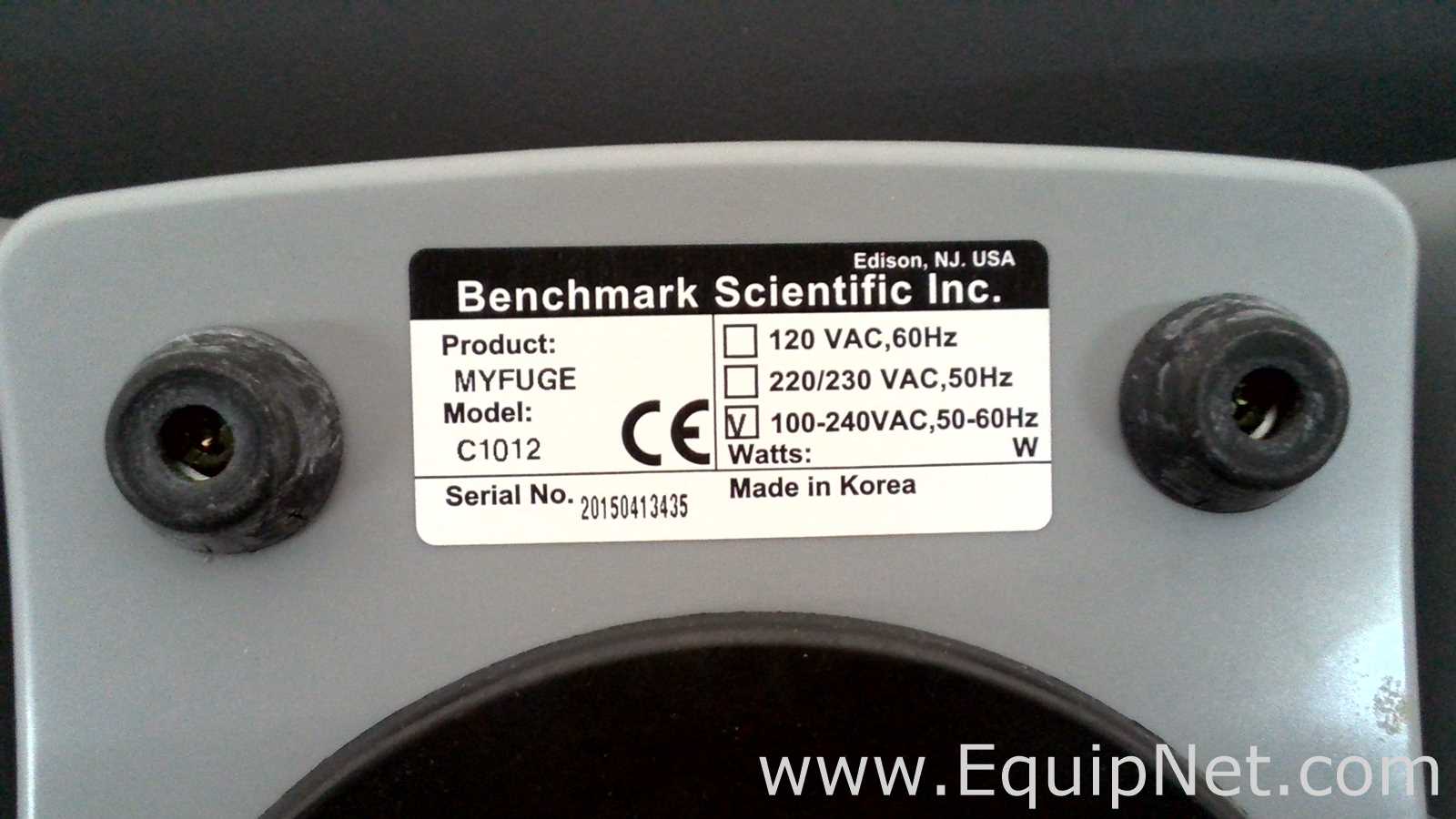 lote de  6 Centrífuga para Laboratórios Benchmark Scientific Inc. myFuge C1012