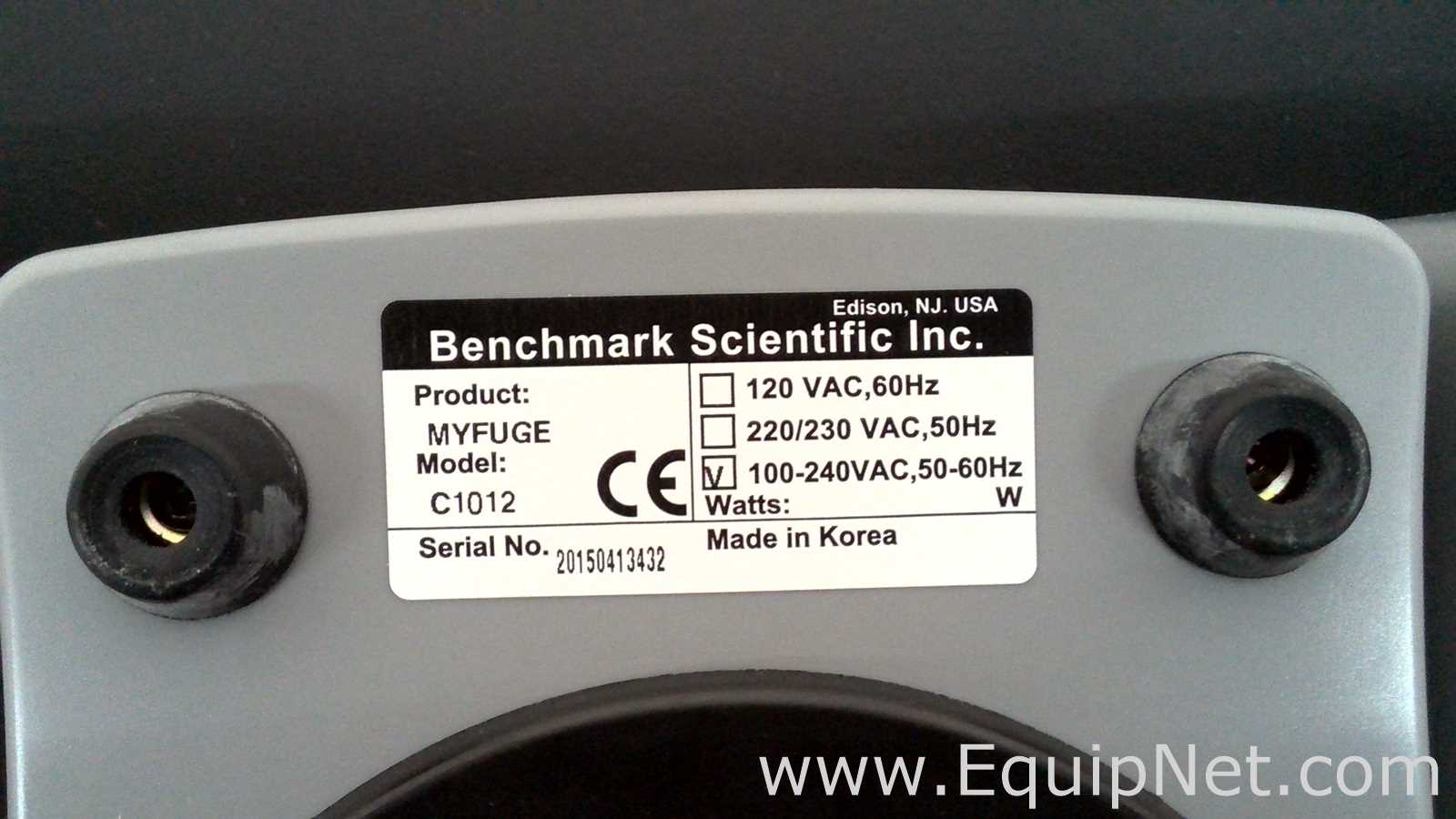 lote de  6 Centrífuga para Laboratórios Benchmark Scientific Inc. myFuge C1012