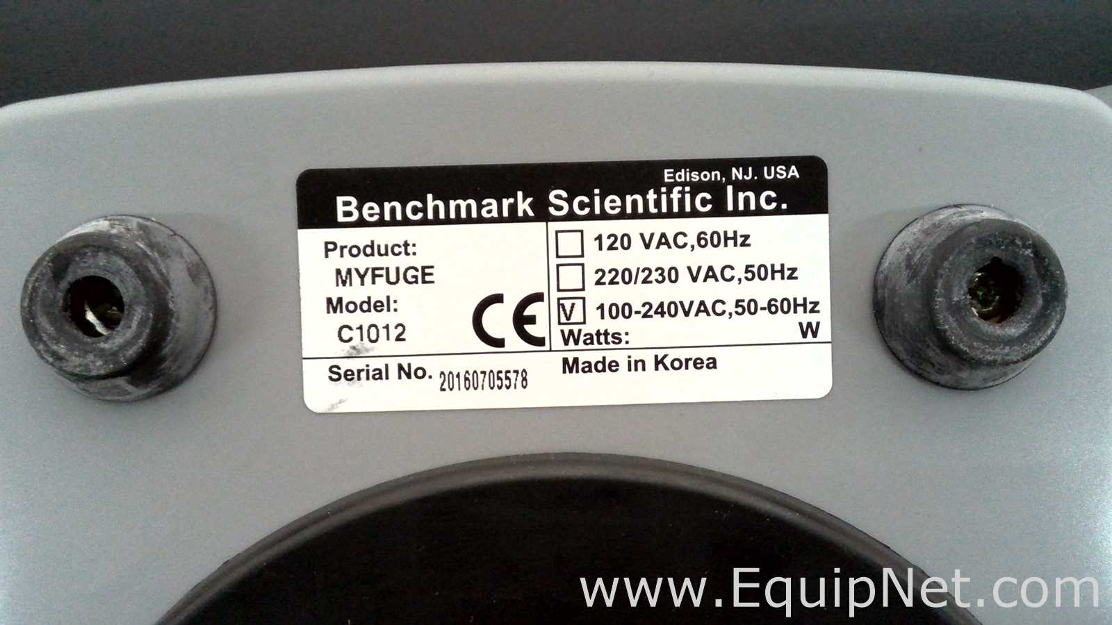 lote de  6 Centrífuga para Laboratórios Benchmark Scientific Inc. myFuge C1012