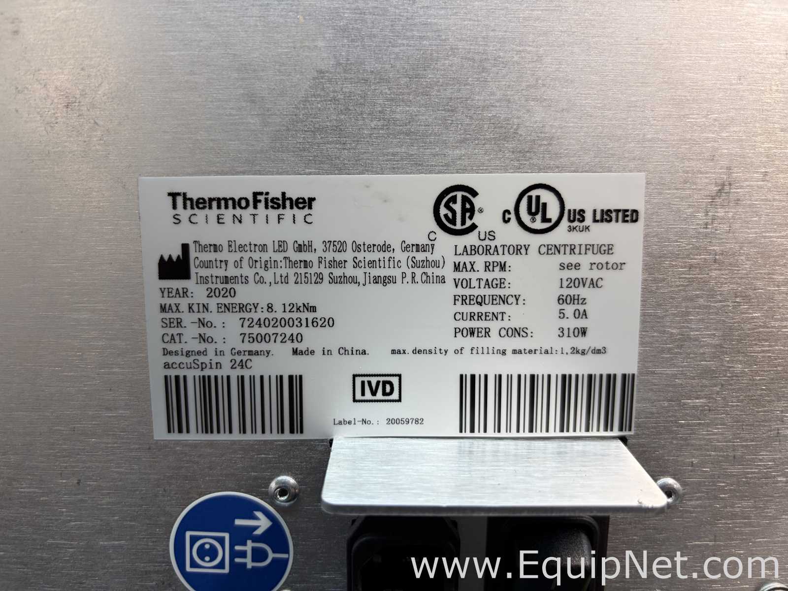 Centrífuga para laboratorio Thermo Fisher Scientific AccuSpin 24C