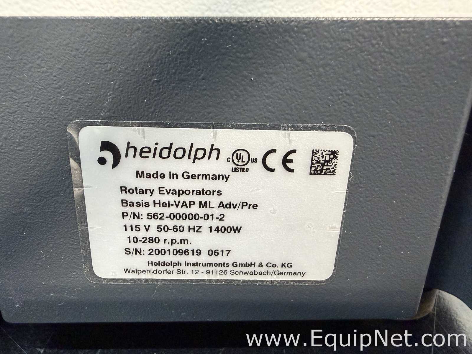 Heidolph Hei-VAP ML Adv/Pre Benchtop Rotary Evaporator System
