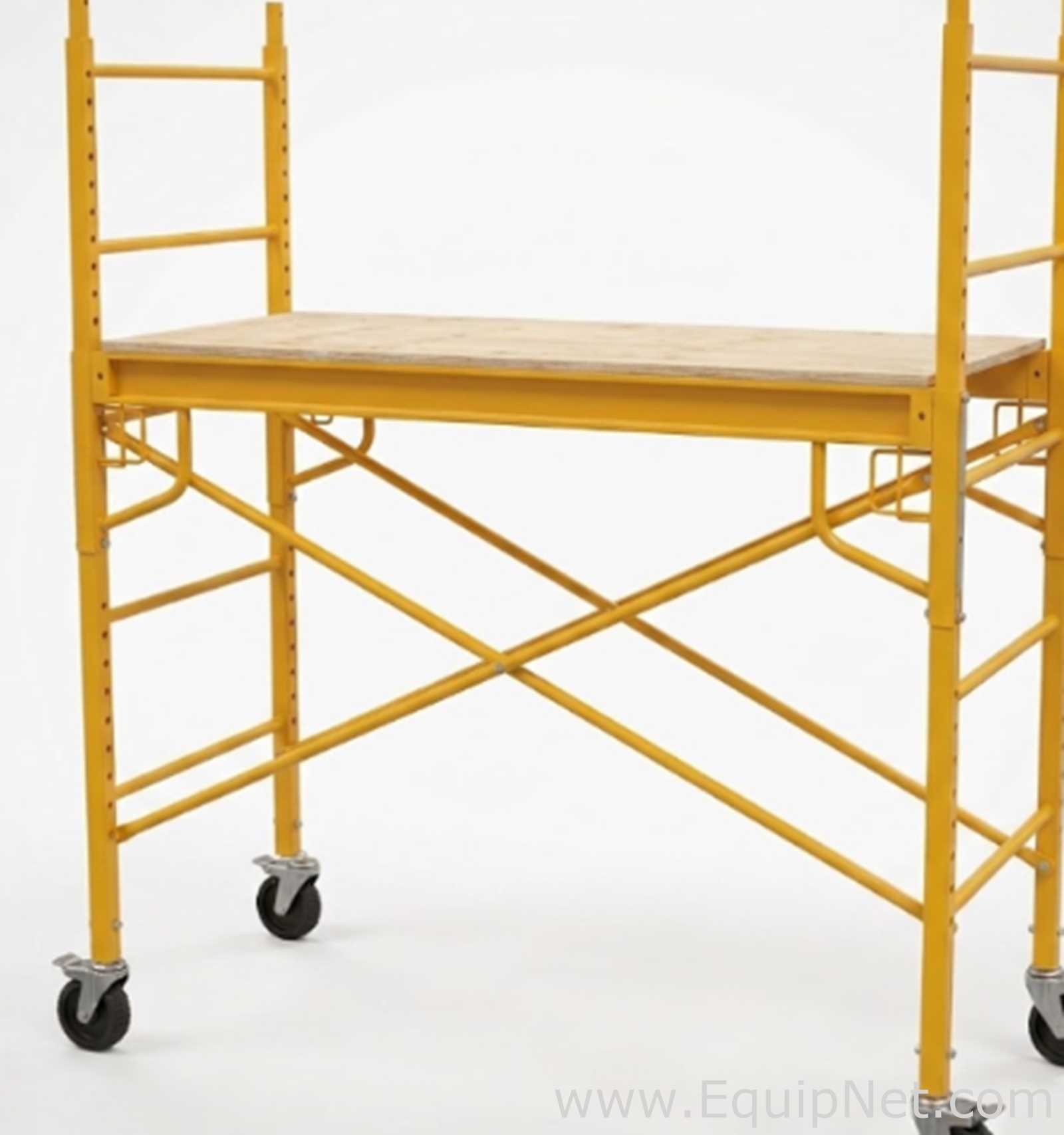 Baker Scaffolding Safety Accessory and Baker Style Scaffold Rolling Platform