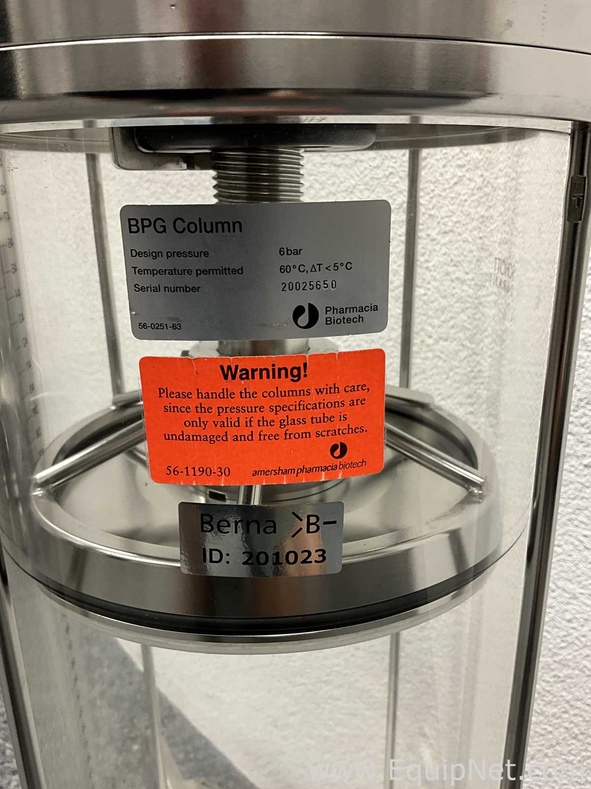 Amersham Pharmacia Biotech Inc BPG 200/500 16 Litre Chromatography Column