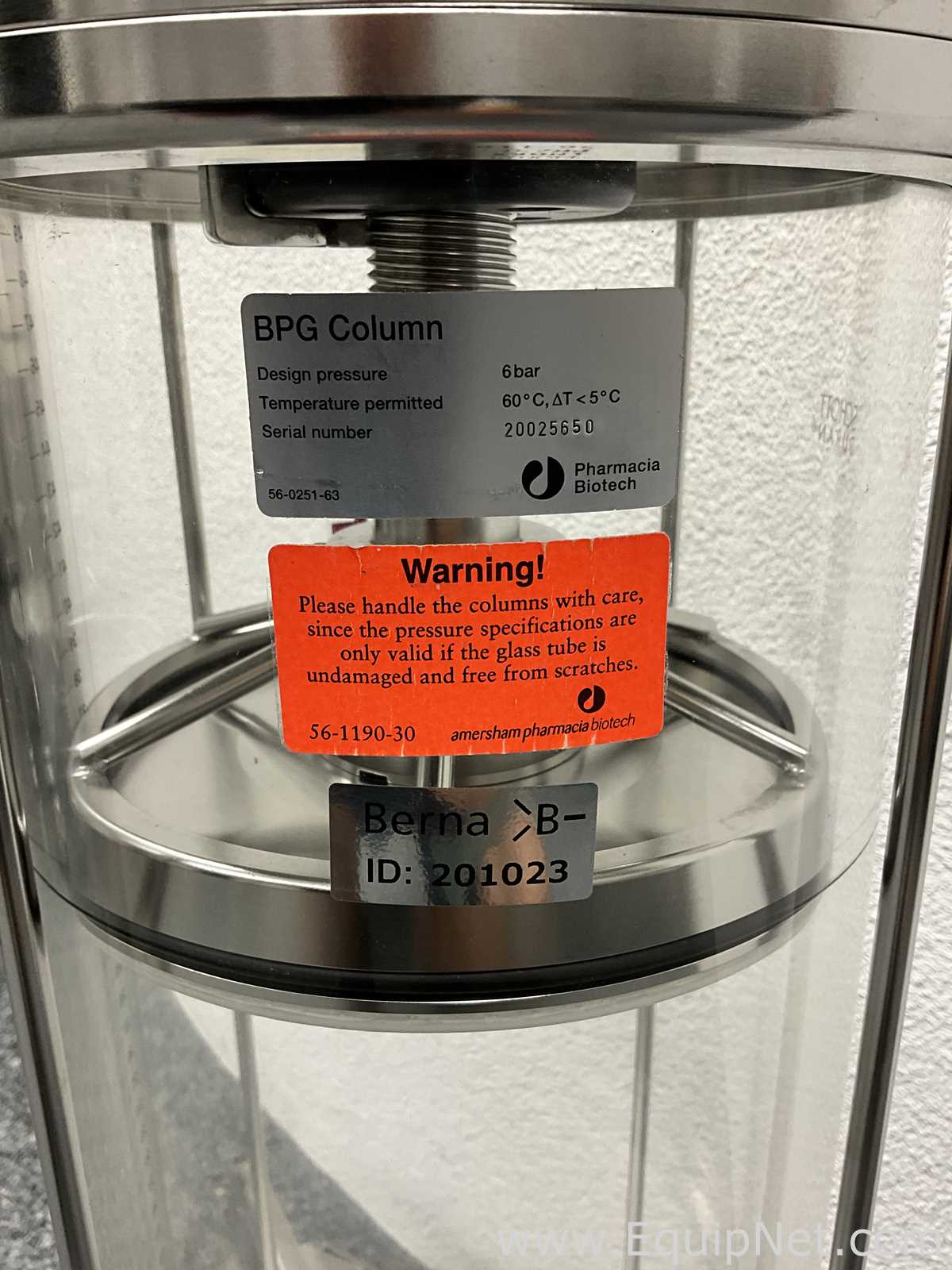 Amersham Pharmacia Biotech Inc BPG 200/500 16 Litre Chromatography Column