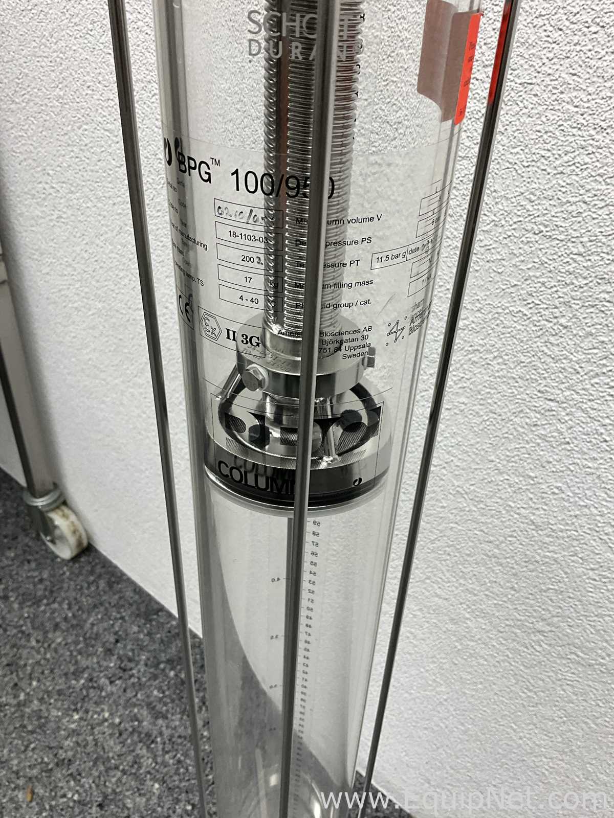 Amersham Pharmacia Biotech Inc BPG 100/950 8 Litre Chromatography Column