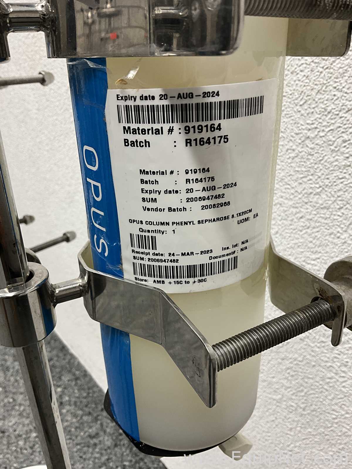 Lot of 2 Repligen OPUS Column Chromatography Columns