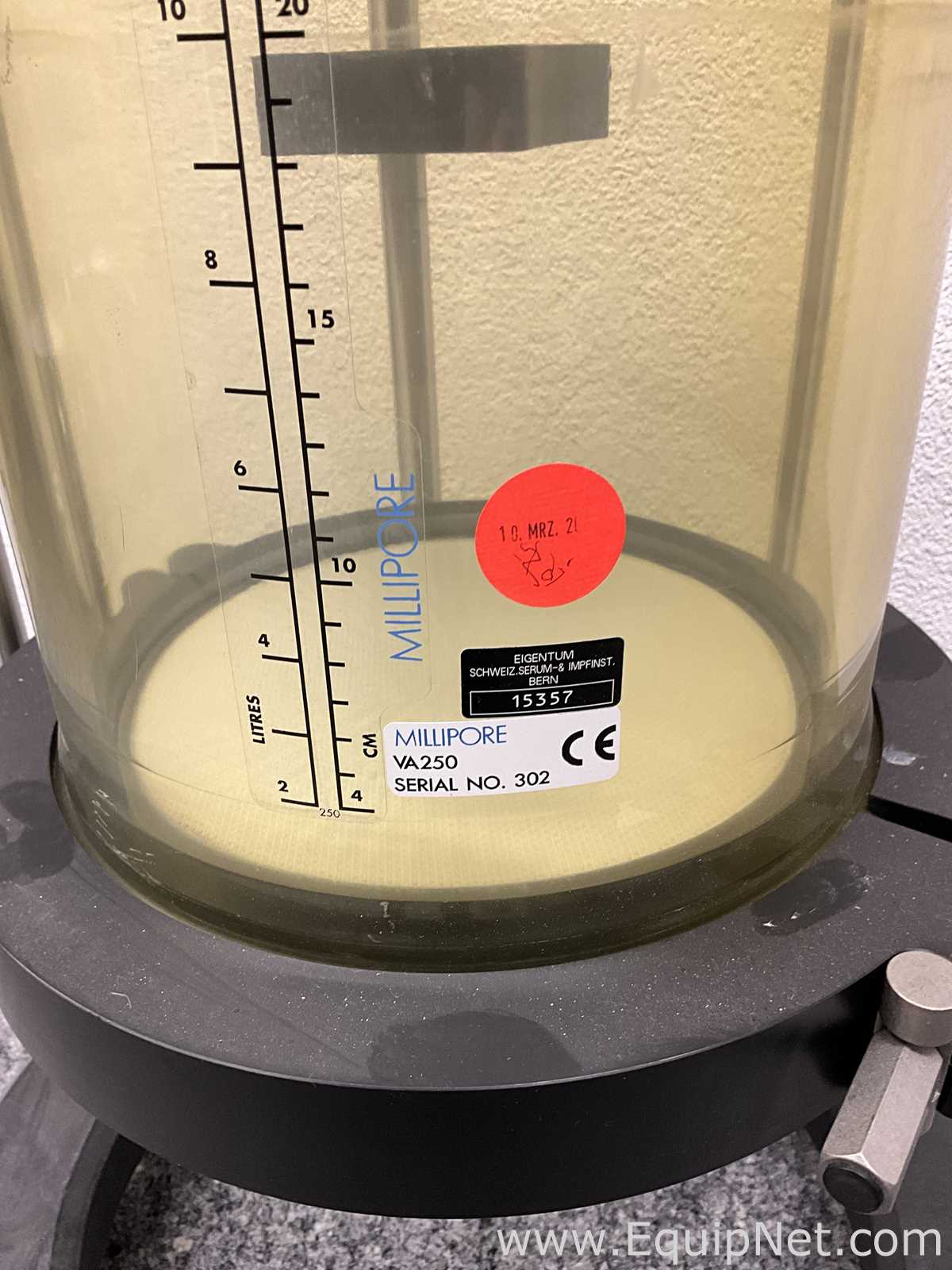 Millipore Vantage 250/500 Chromatography Column