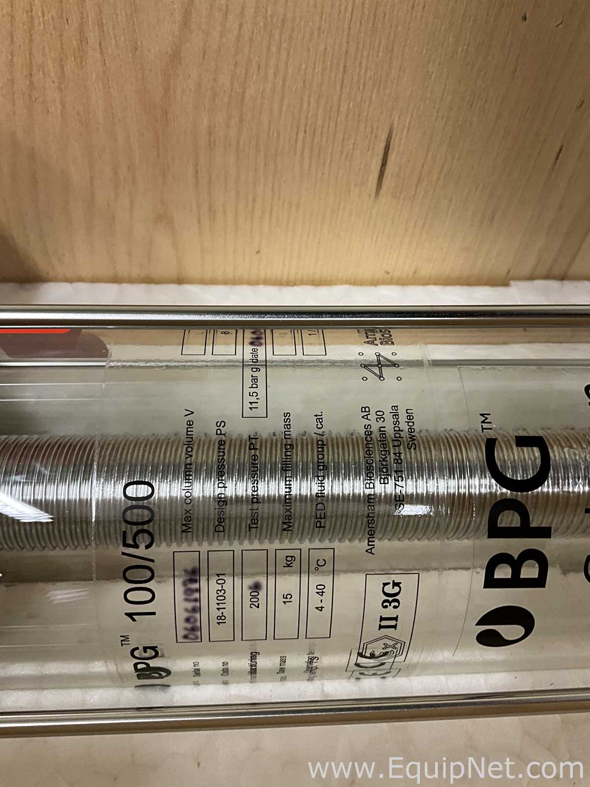 lote de  3 Coluna de Cromatografia Amersham Pharmacia Biotech Inc BPG 200/500