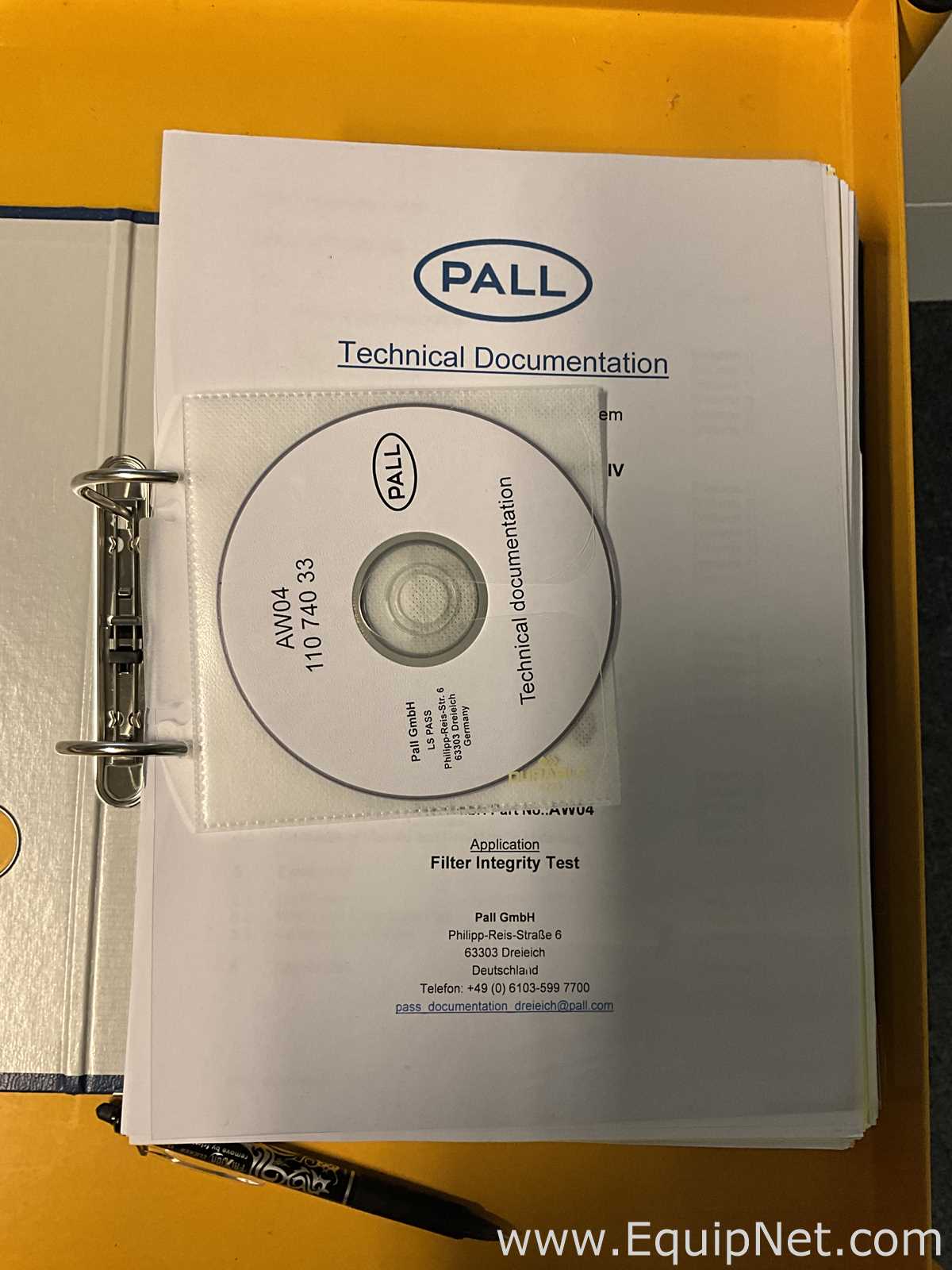Unused Pall Life Sciences Palltronic AquaWIT IV Filter Integrity Test System