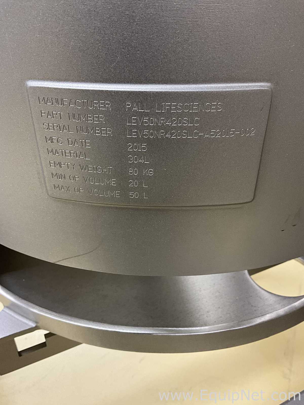 Recipiente de Mistura aço inox Pall Life Sciences LEV50NR420SLC.  50 Litros