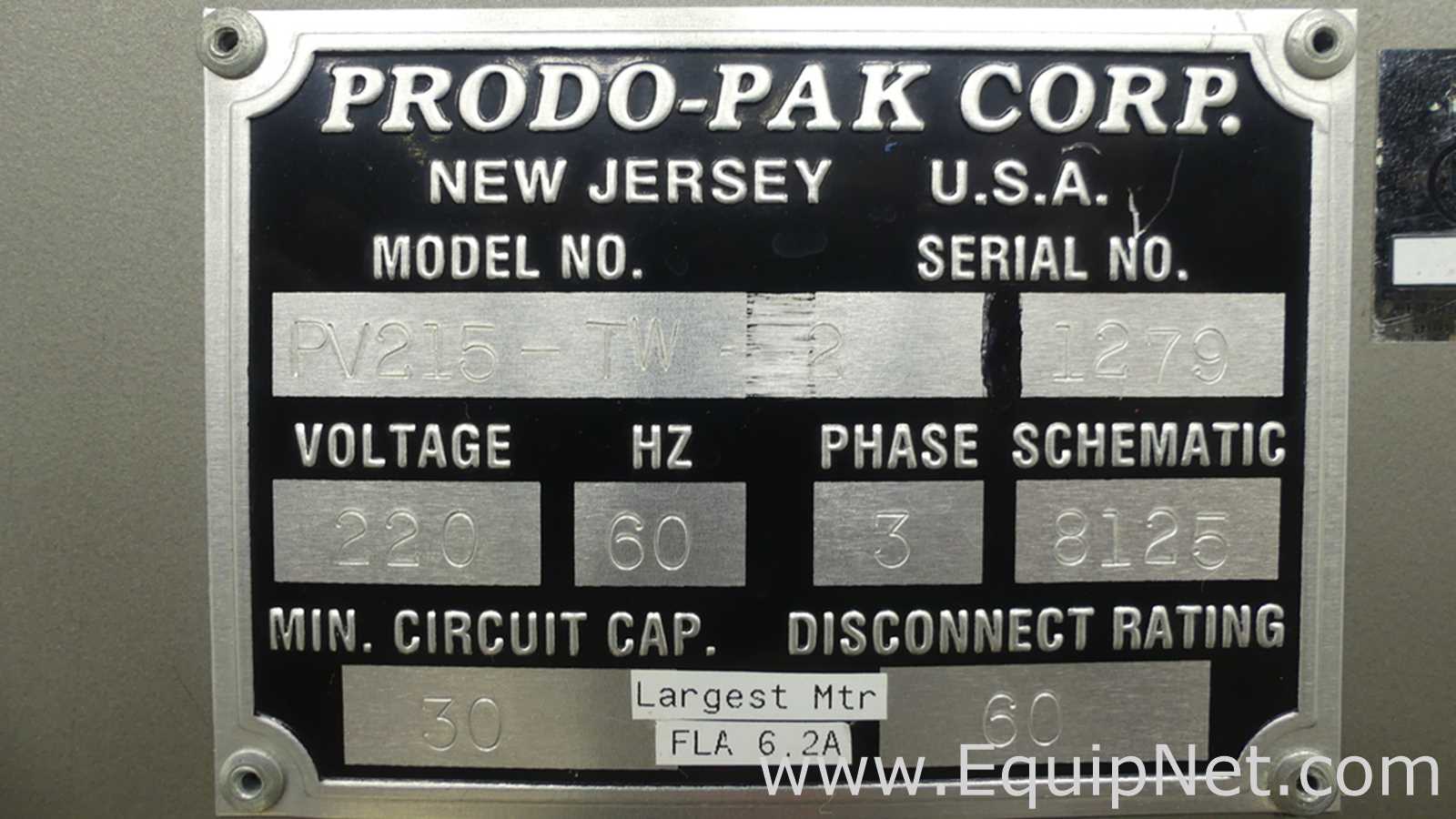 Prodo Pak PV215CSW4 Vertical Form Fill Seal Machine