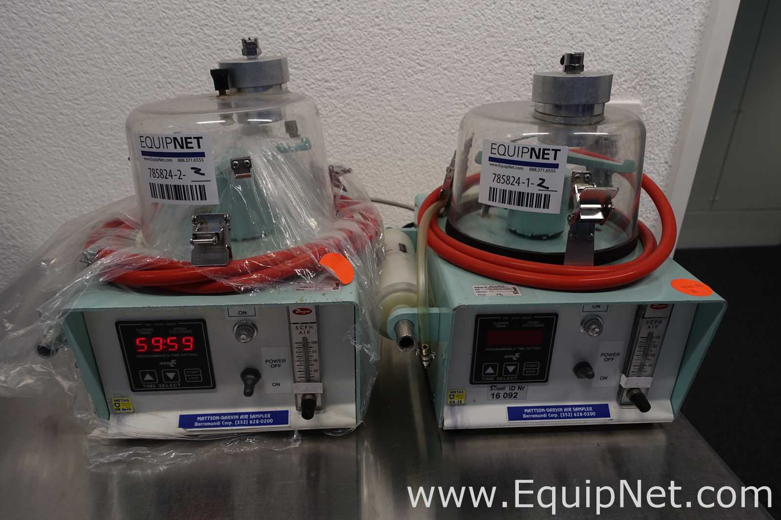 Lote de 2 Muestrador de Aire Mattson Garvin P-370S